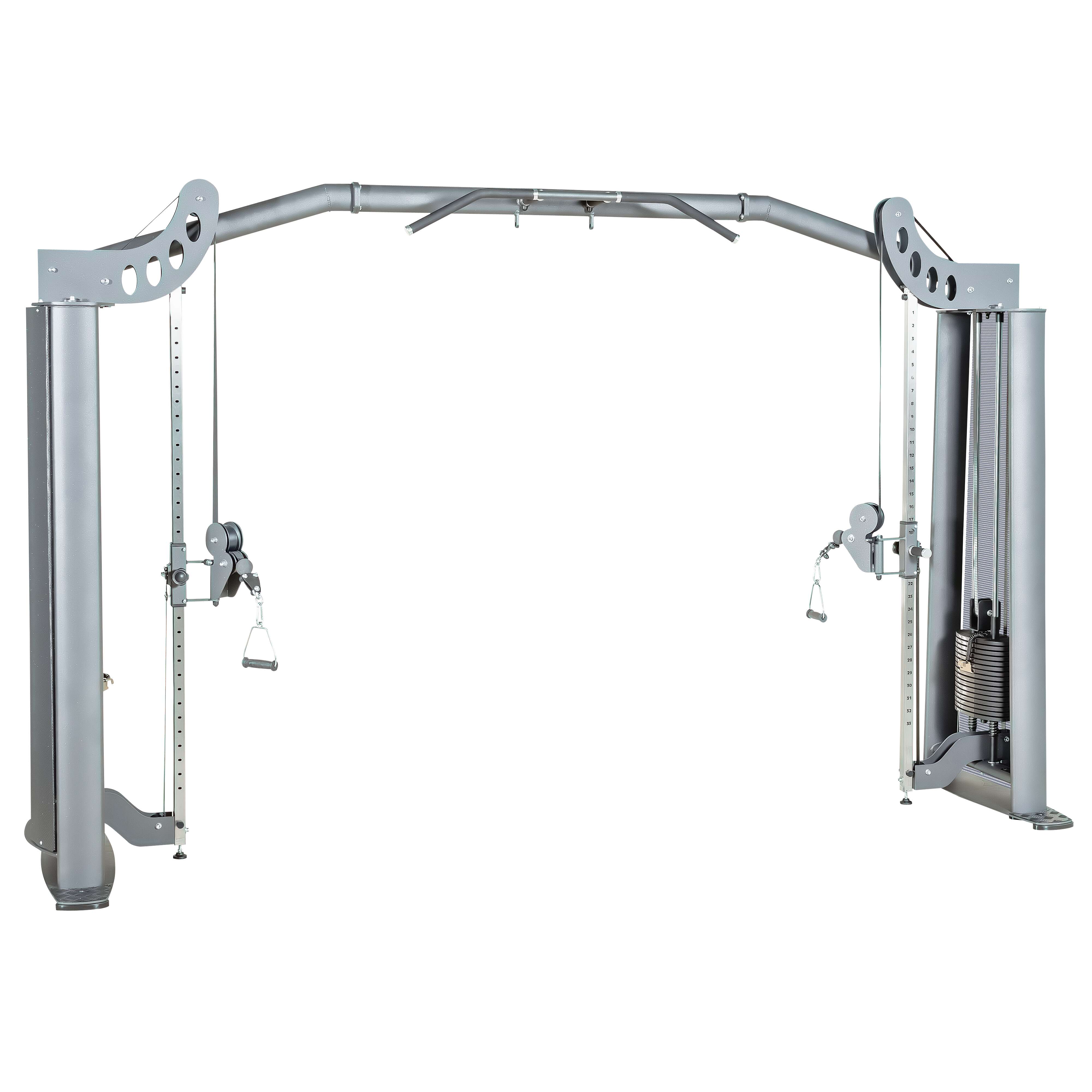 Sport-Thieme Cable-Crossover „OV“, Mit schwarzer Lochblechverkleidung, Höhenverstellbar