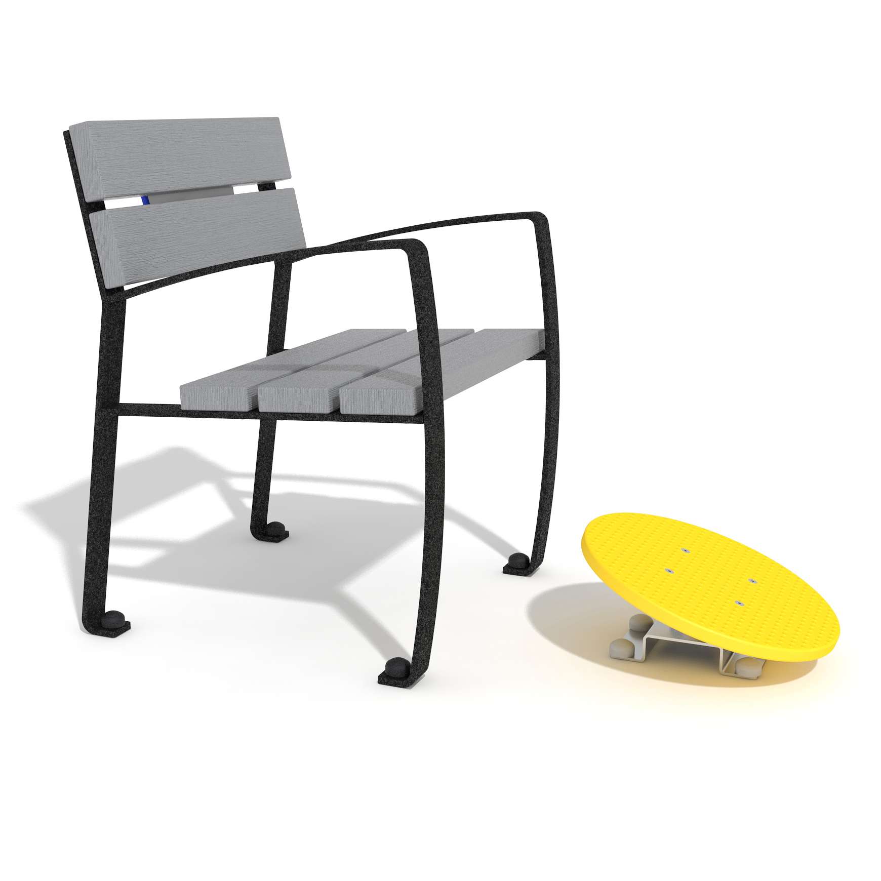 Agapito Outdoor-Fitnessgerät „Fuß-Kreisel“