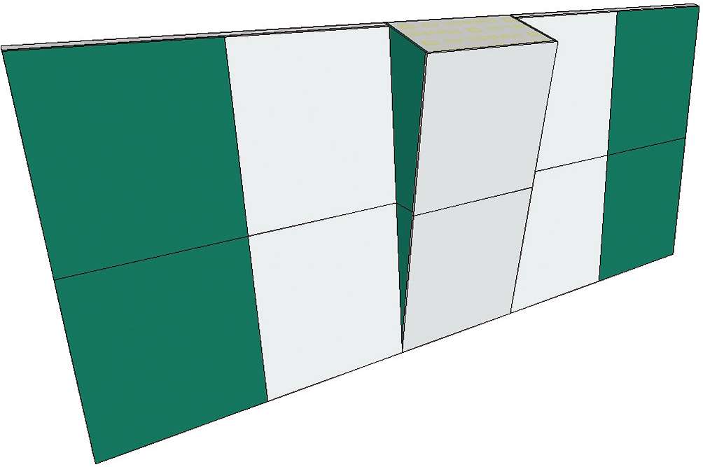 Boulderwand-Bausatz „Indoor Basic“, Höhe 2,98m, 620 cm, Mit Überhang