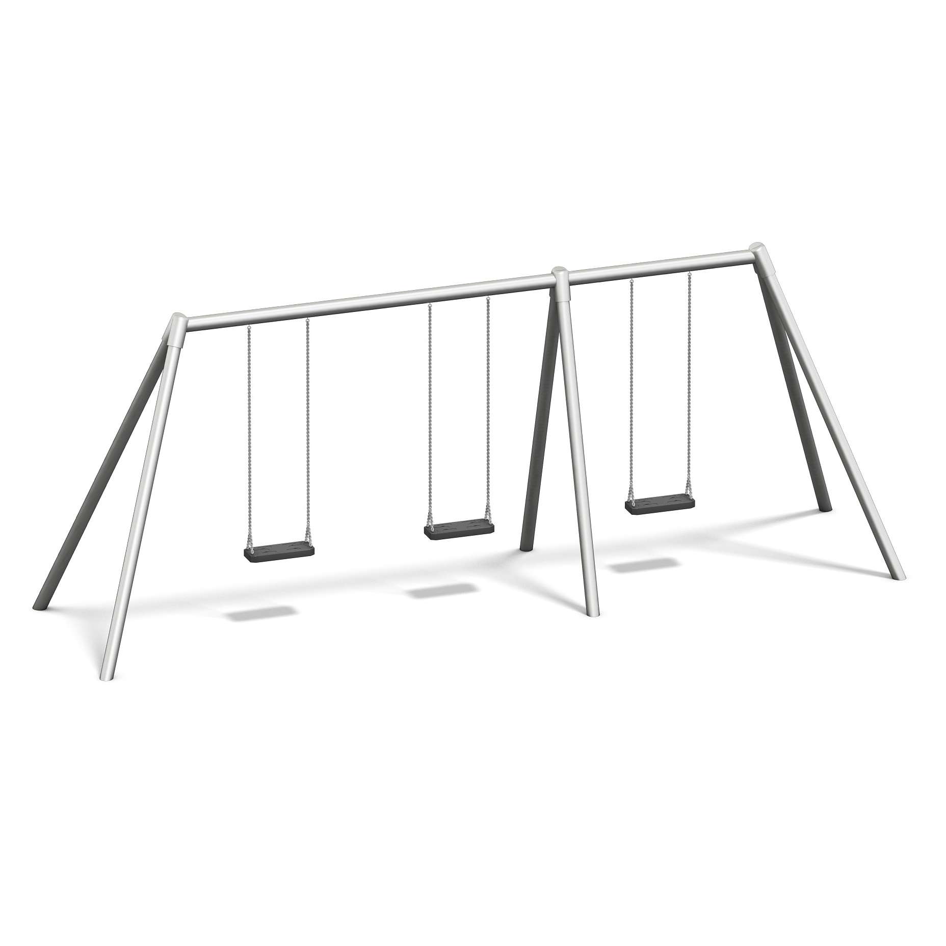 Playparc Dreifachschaukel „Metall“, Aufhängehöhe 200 cm