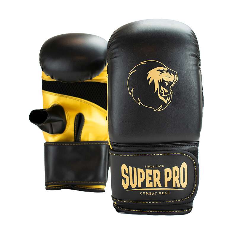 Super Pro Boxhandschuhe „Victor“, XS, Schwarz-Gold