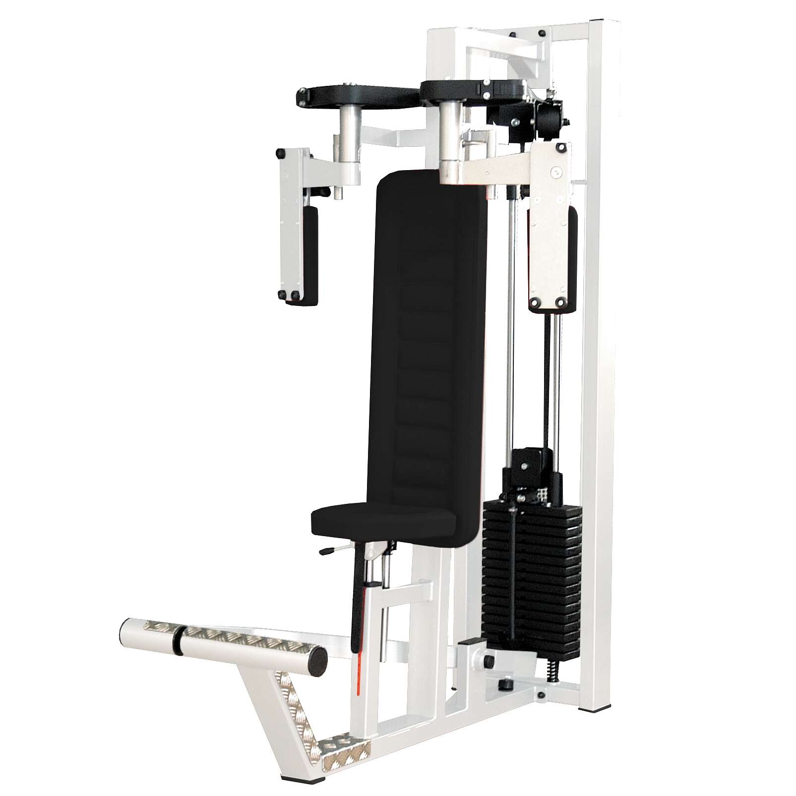 Sport-Thieme Butterfly-Maschine „SQ“, Mit schwarzer Lochblechverkleidung