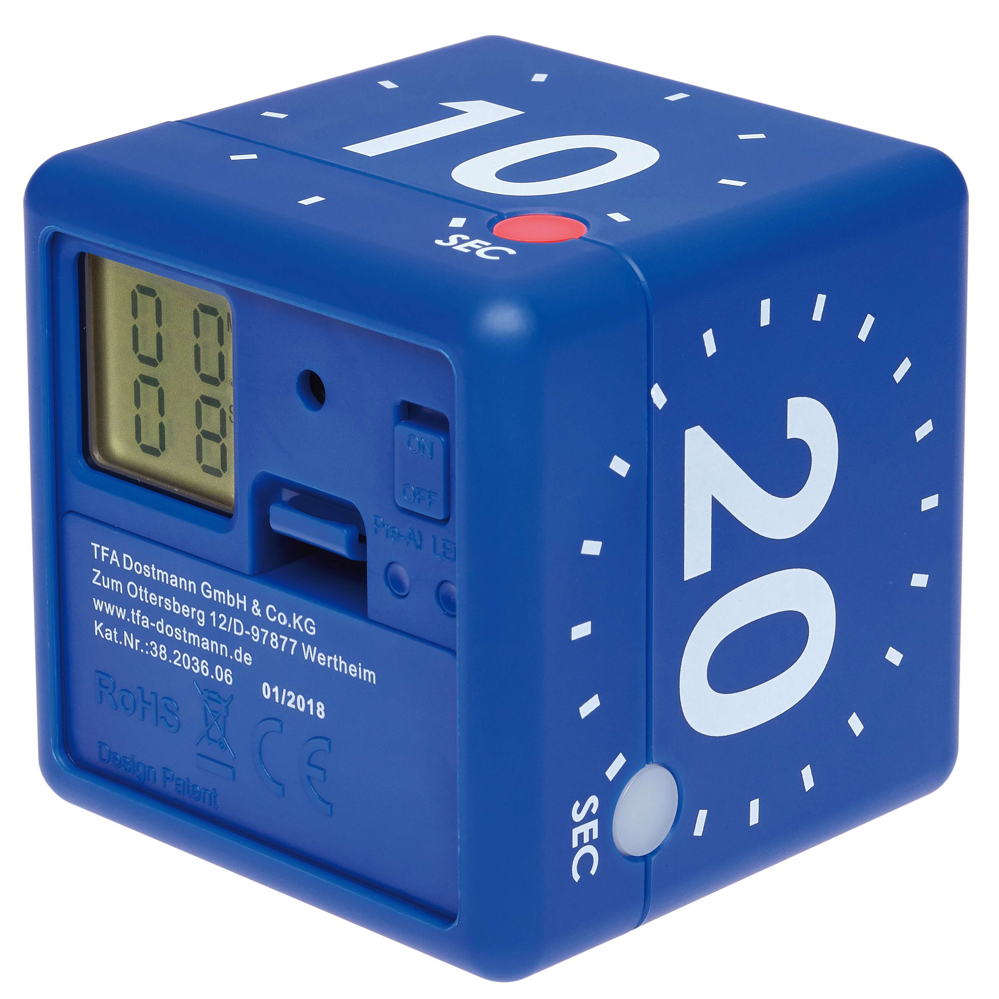 TFA Timer „Cube“, digital, Blau