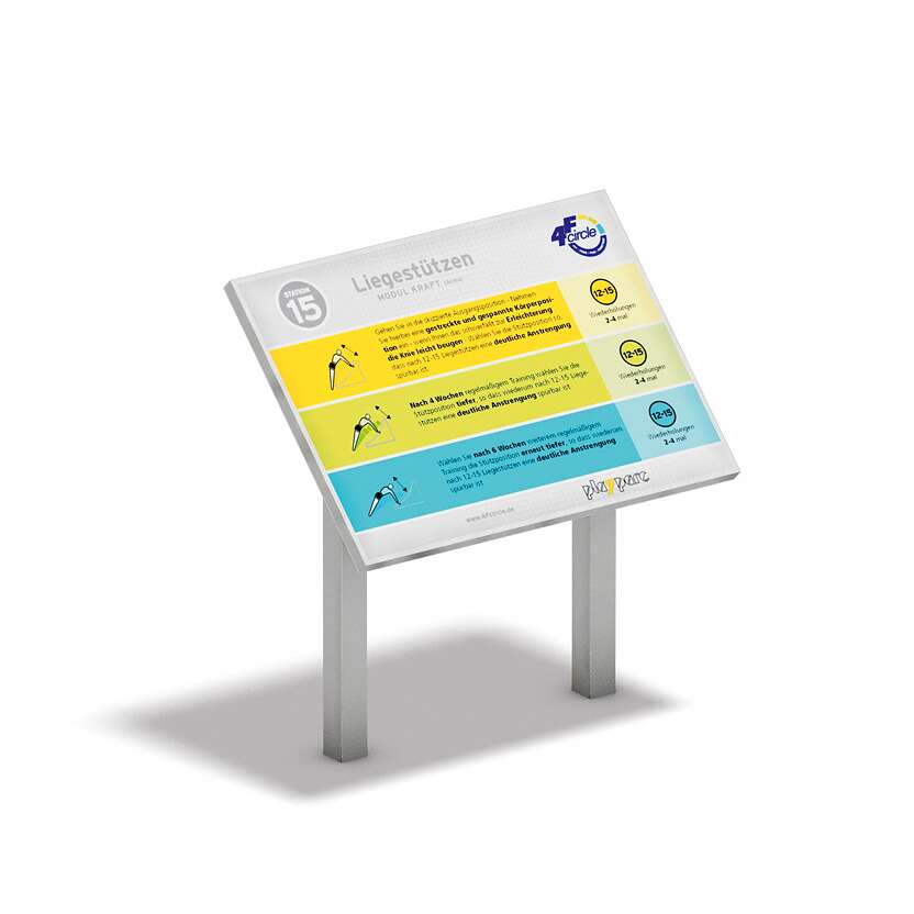 Playparc Info- und Hinweistafel für 4FCIRCLE Stationen