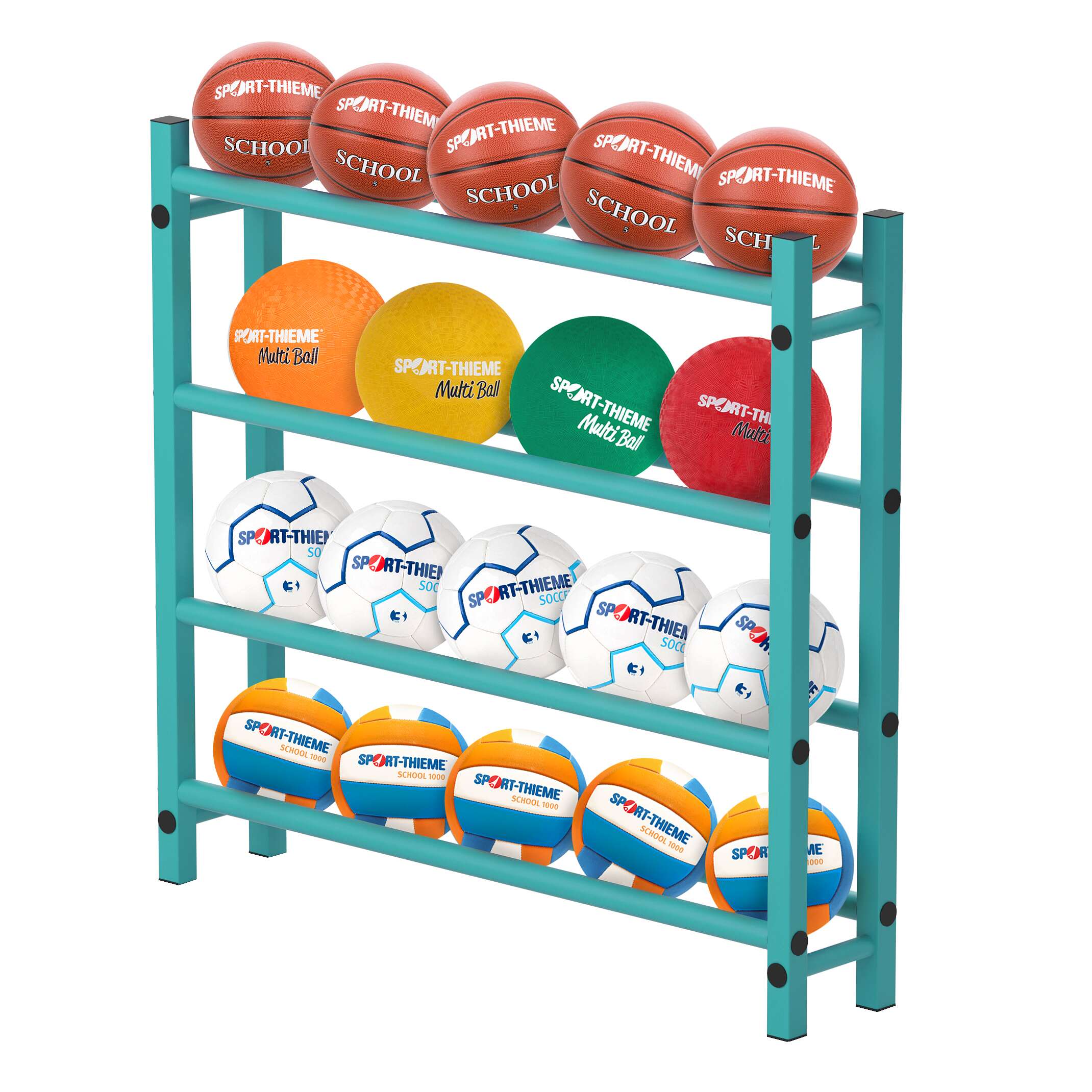 Sport-Thieme Ballregal „Team“ by Vendiplas, Aqua