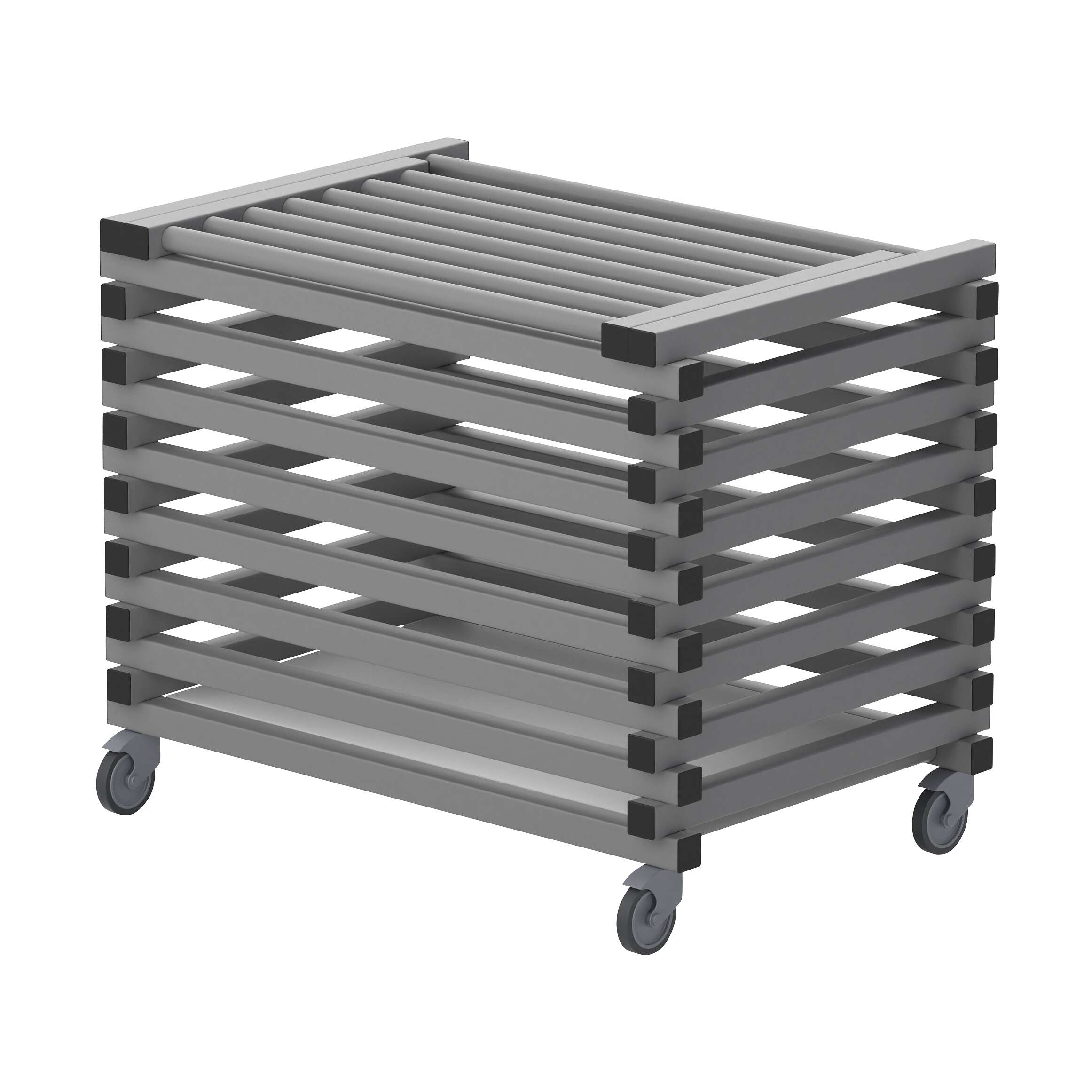 Sport-Thieme Transportwagen by Vendiplas, Grau, Für Kleinteile mit Deckel