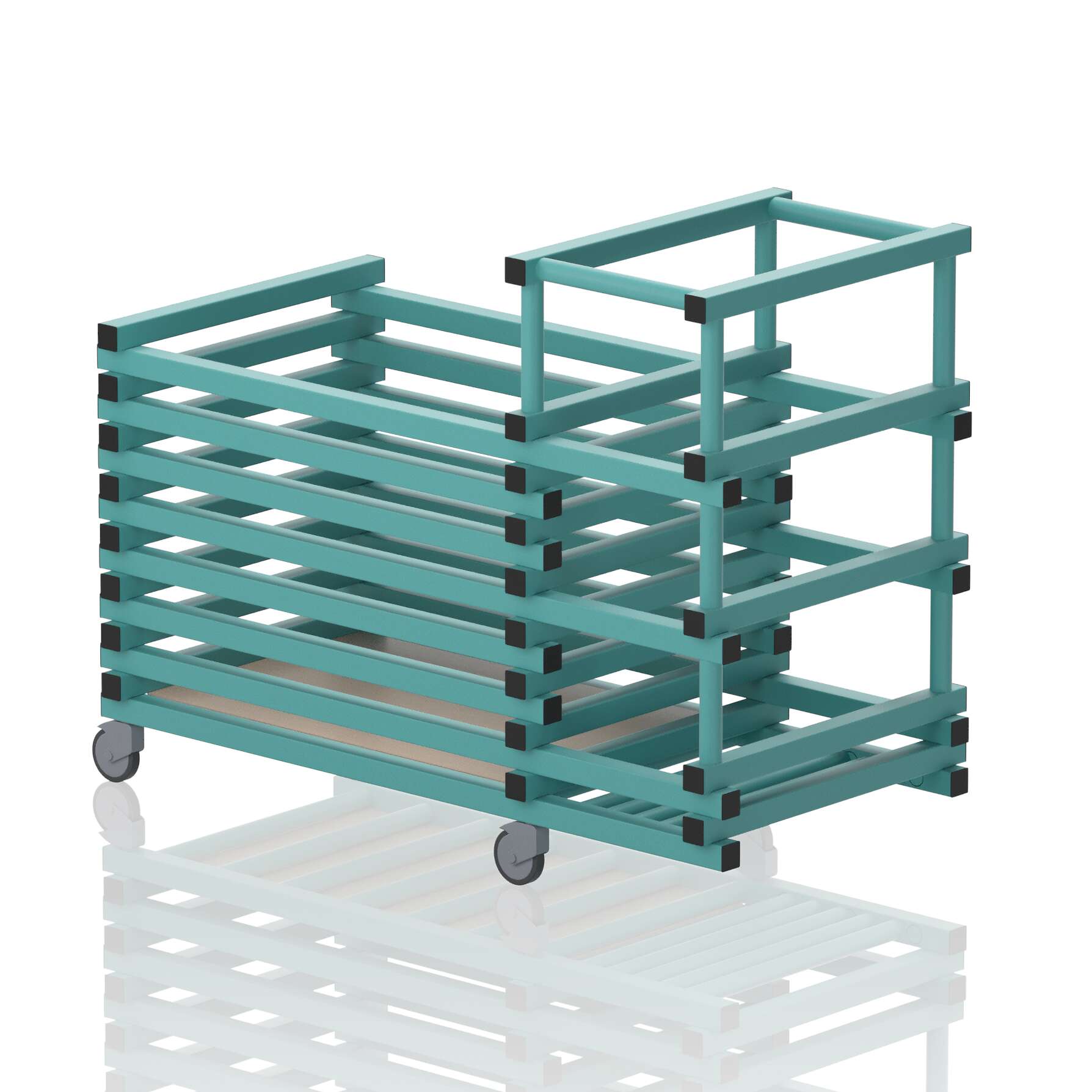Sport-Thieme Transportwagen „Kombi“ by Vendiplas, Aqua, Ohne Deckel