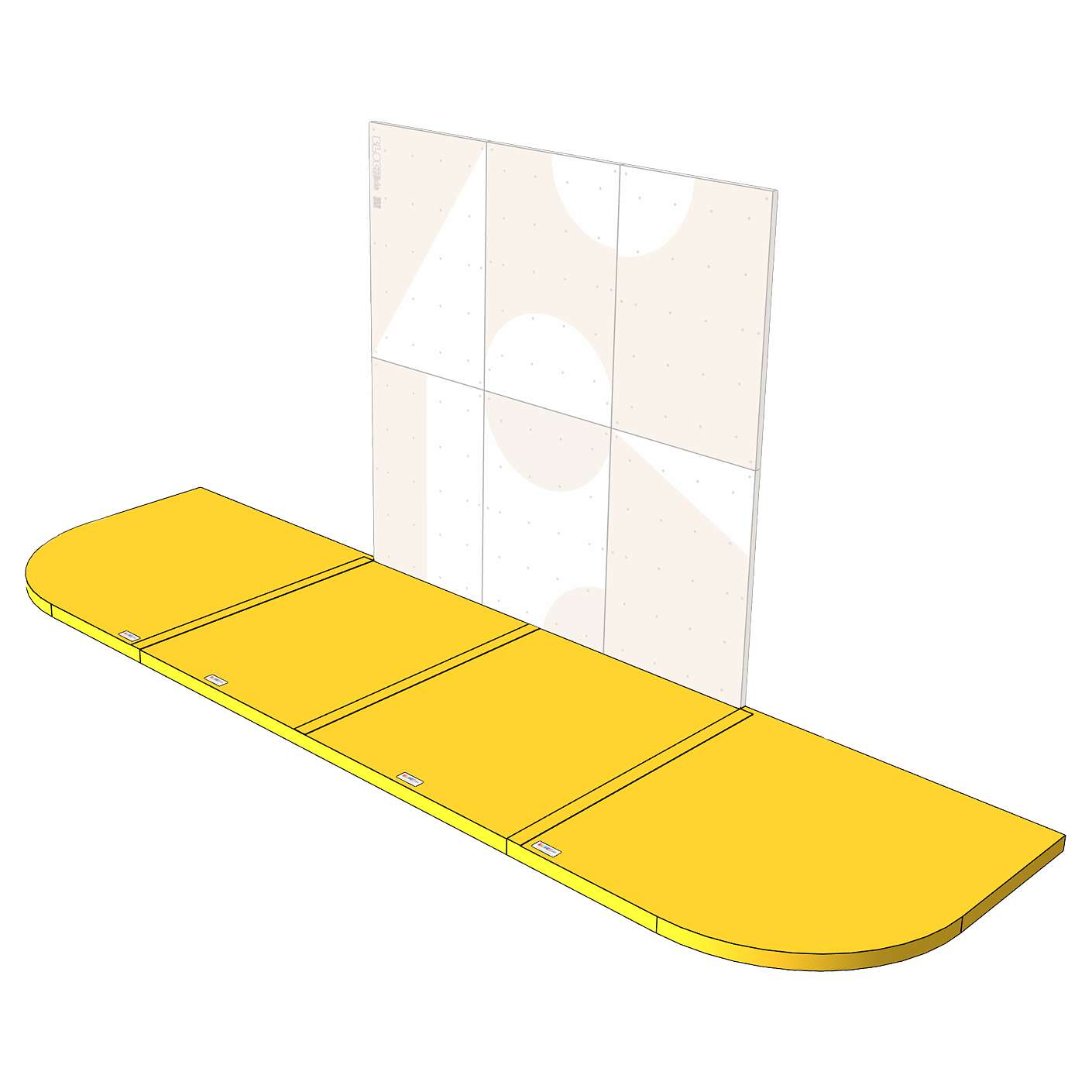 „Blockids Kletter- und Bouldermatte „“School““, Kletterwand Indoor 6″