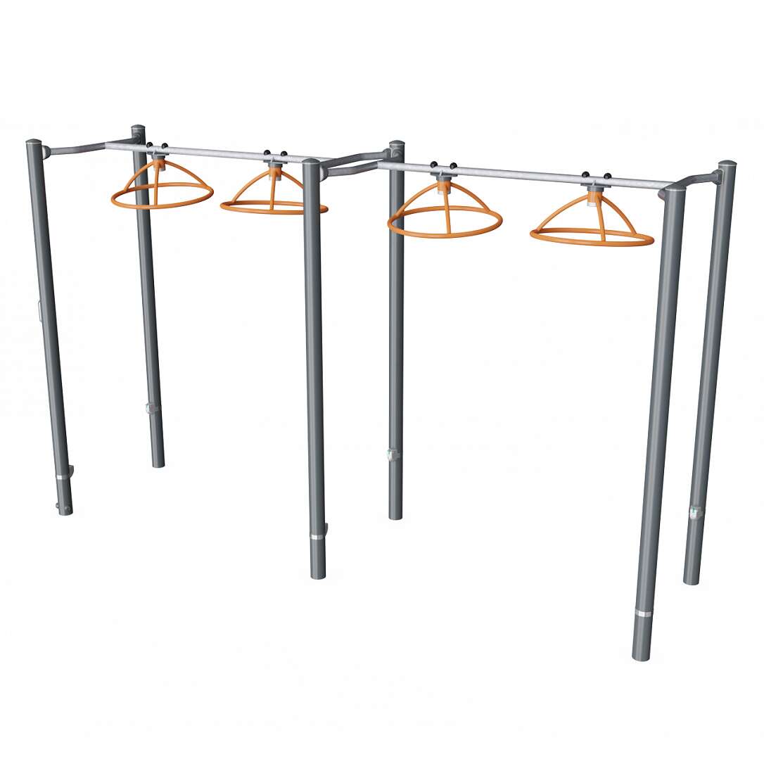 Kompan Outdoor-Fitnessgerät „Hangelstrecke“, Turbo