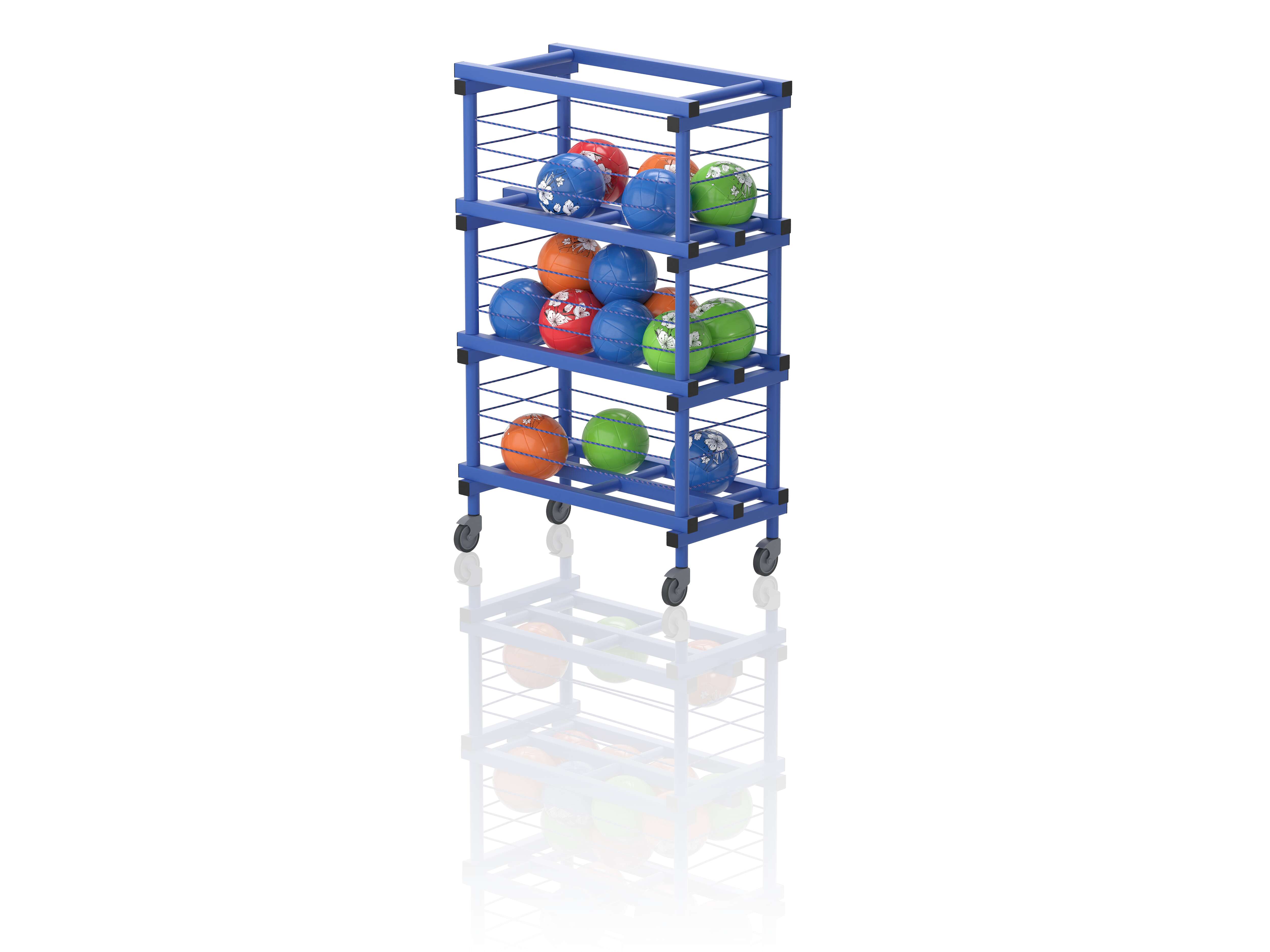 Sport-Thieme Ballwagen mit Rollen by Vendiplas, Blau