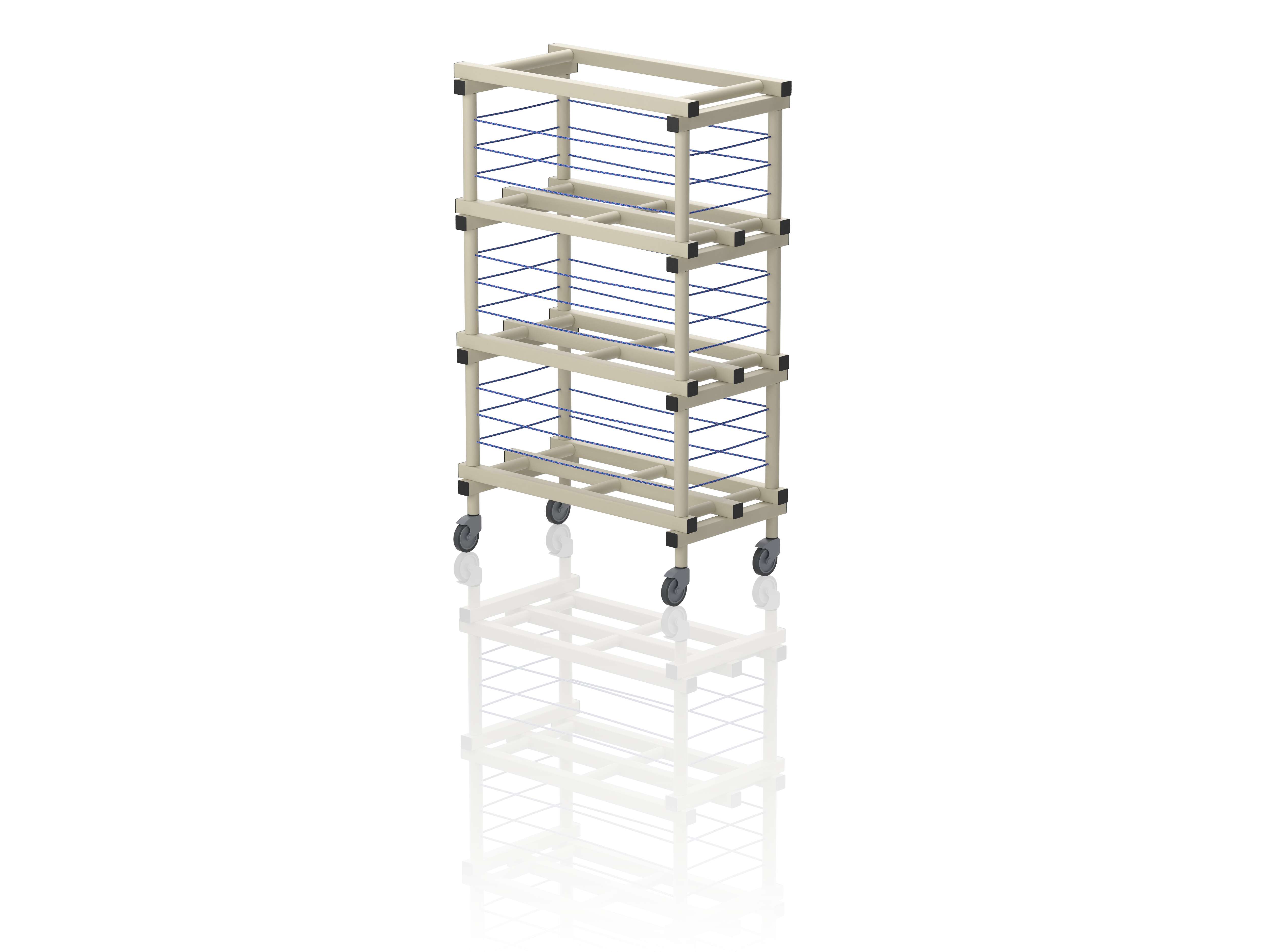 Sport-Thieme Ballwagen mit Rollen by Vendiplas, Creme