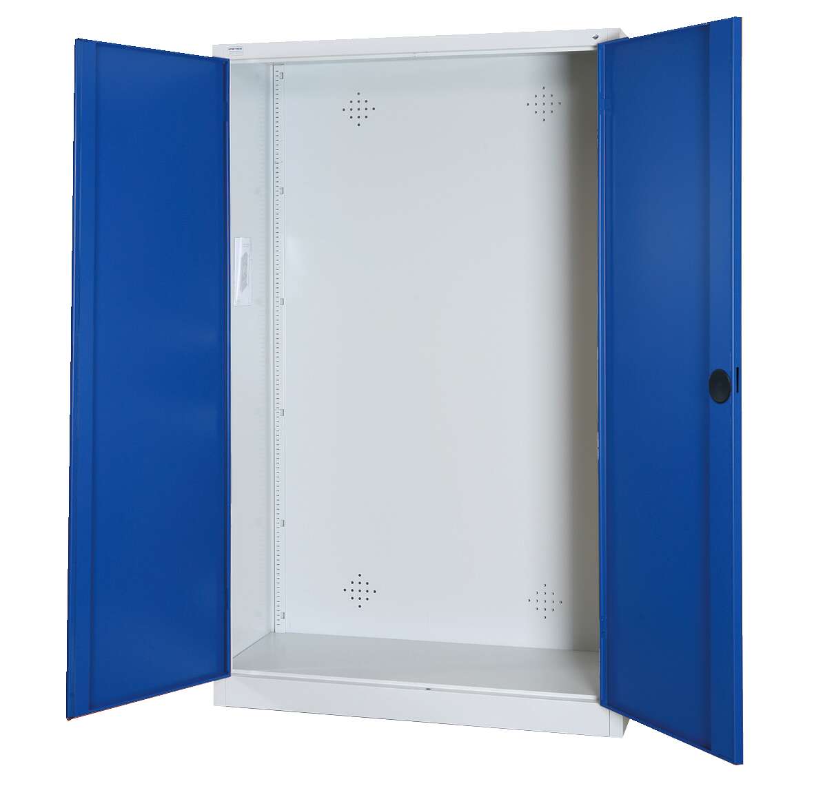 C+P Modul-Sportgeräteschrank mit Vollblech-Flügeltüren, HxBxT 195x120x50 cm, Enzianblau (RAL 5010), Gleichschließung