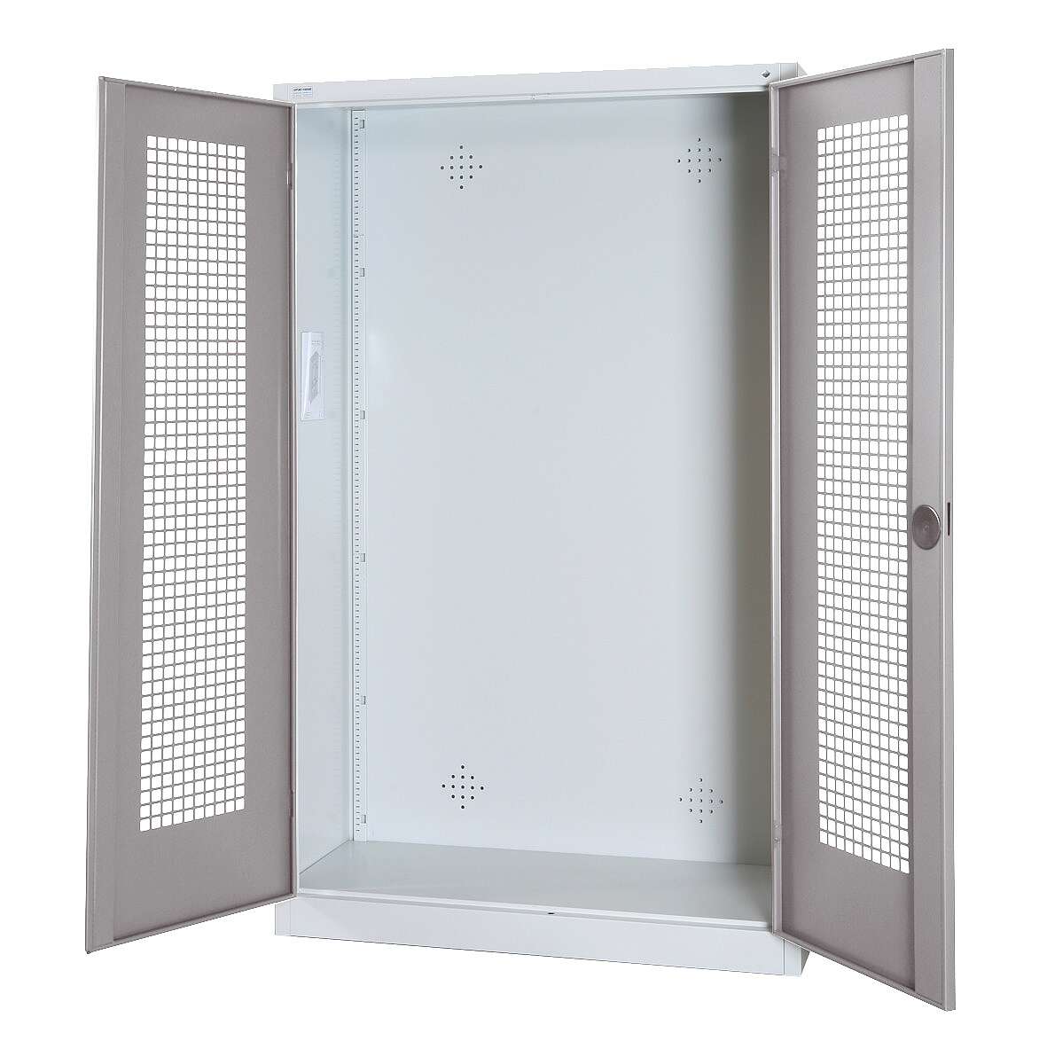 C+P Modul-Sportgeräteschrank mit Lochblech-Flügeltüren, HxBxT 195x120x50 cm, Ergo-Lock Muldengriff, Gleichschließung