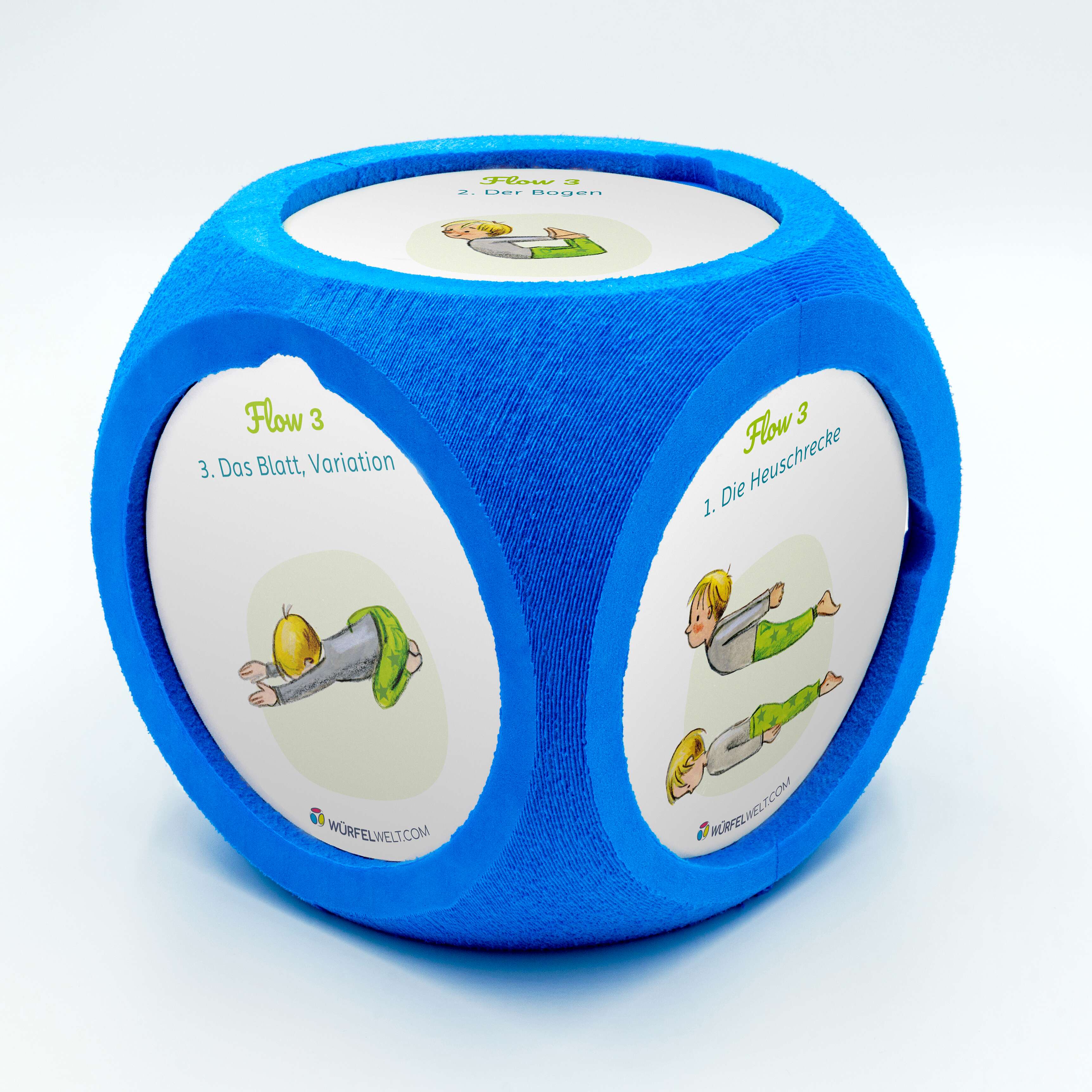 Würfelwelt Schaumstoffwürfel, Yoga-Würfel-Komplettset