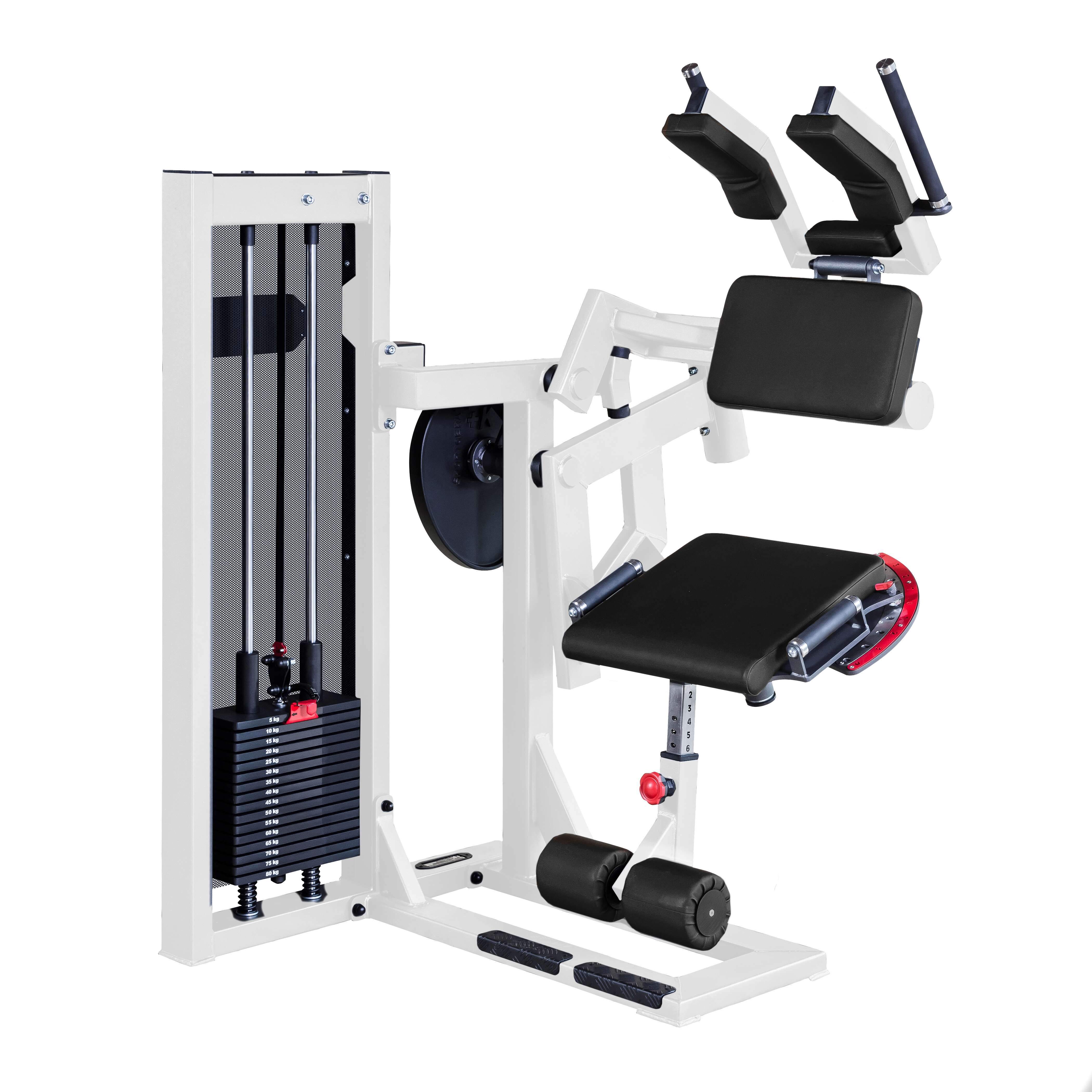 Sport-Thieme Abdominal Trainer „SQ“, Mit schwarzer Lochblechverkleidung