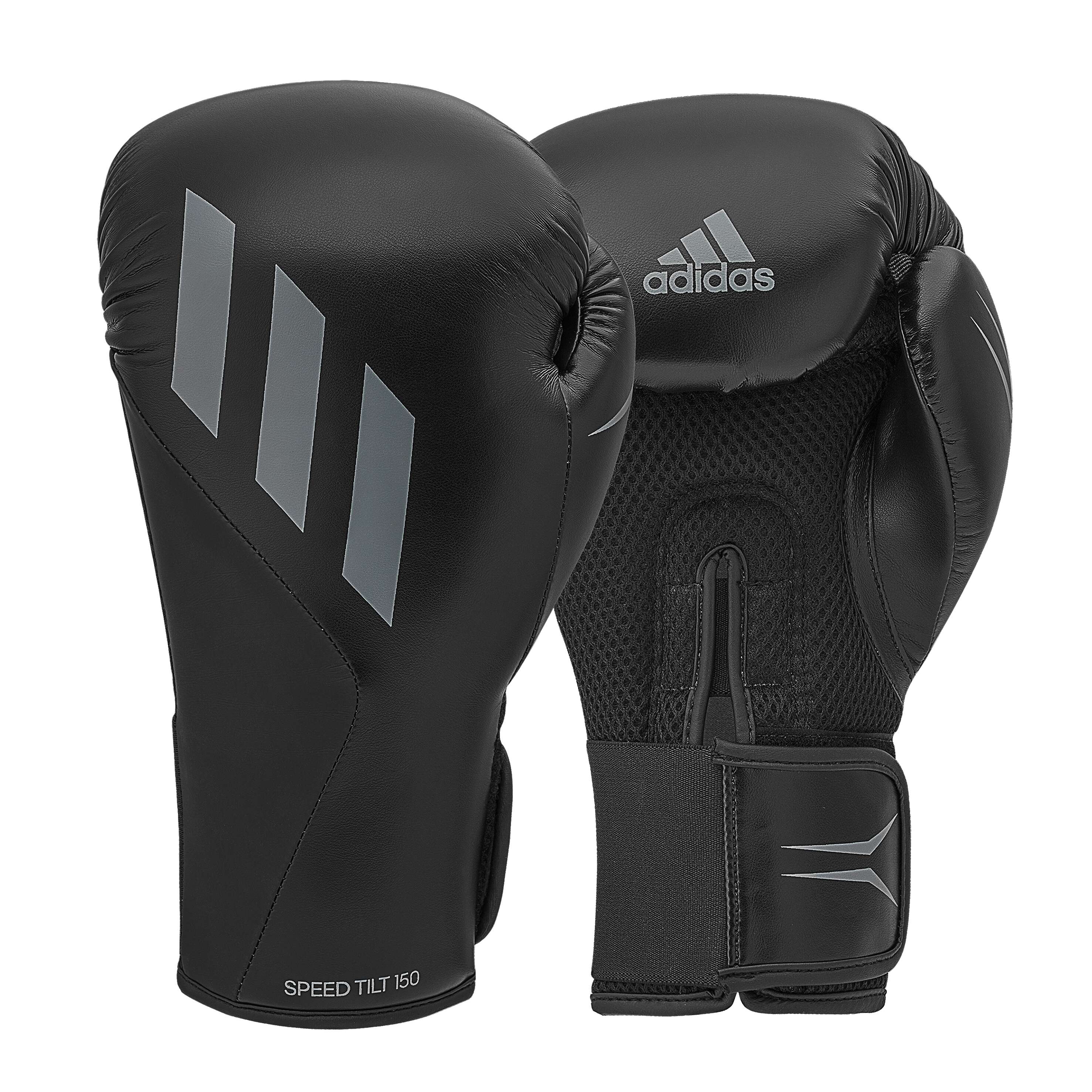 Adidas Boxhandschuhe „Speed Tilt 150“, 8 oz., Schwarz-Grau