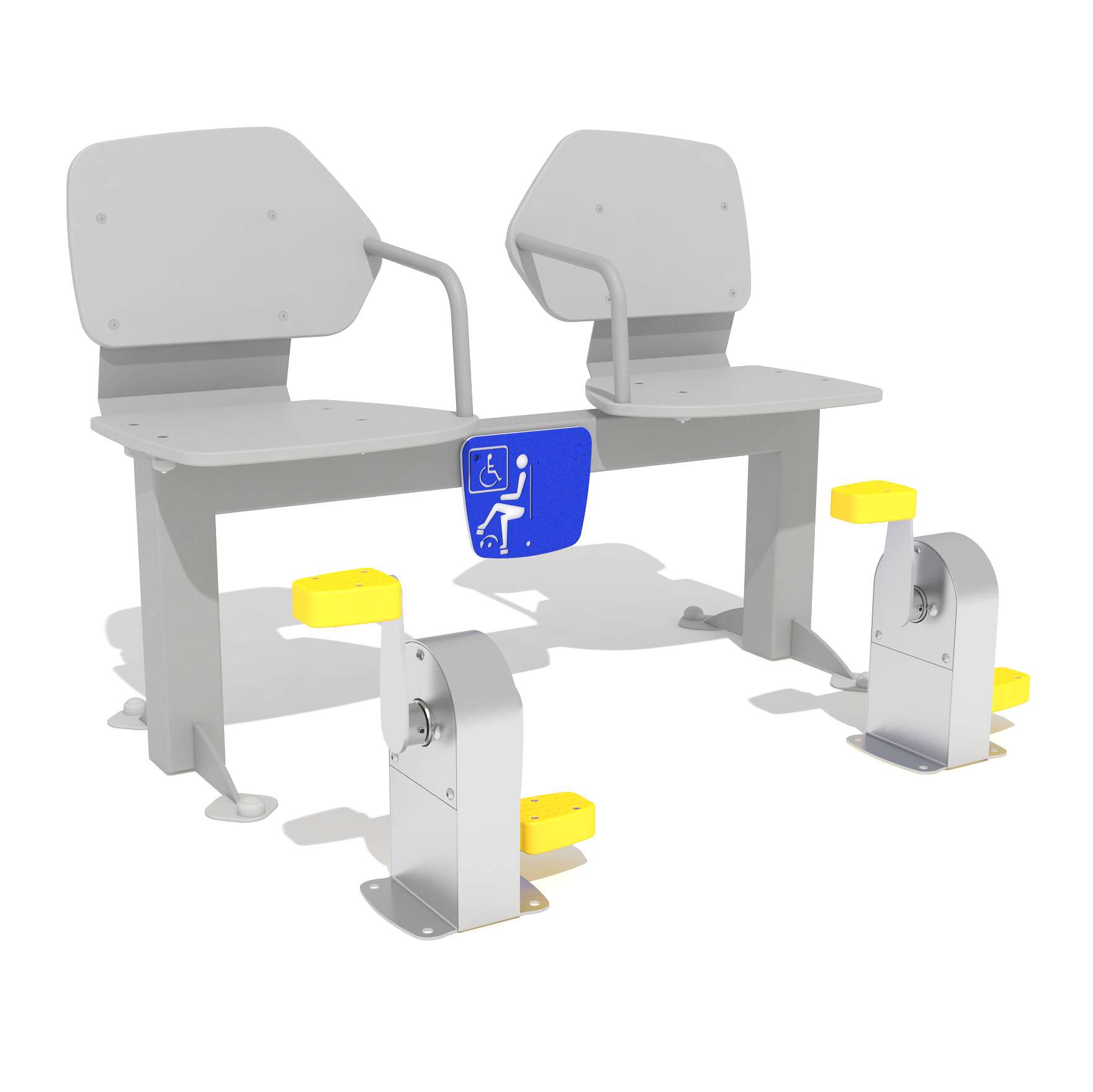 Agapito Outdoor-Fitnessgerät „Sitzbank mit Pedalen“
