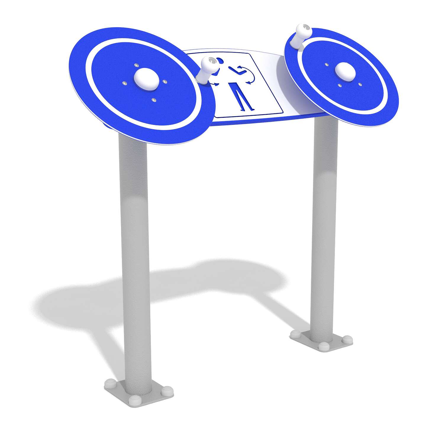 Agapito Outdoor-Fitnessgerät „Drehscheiben Double“