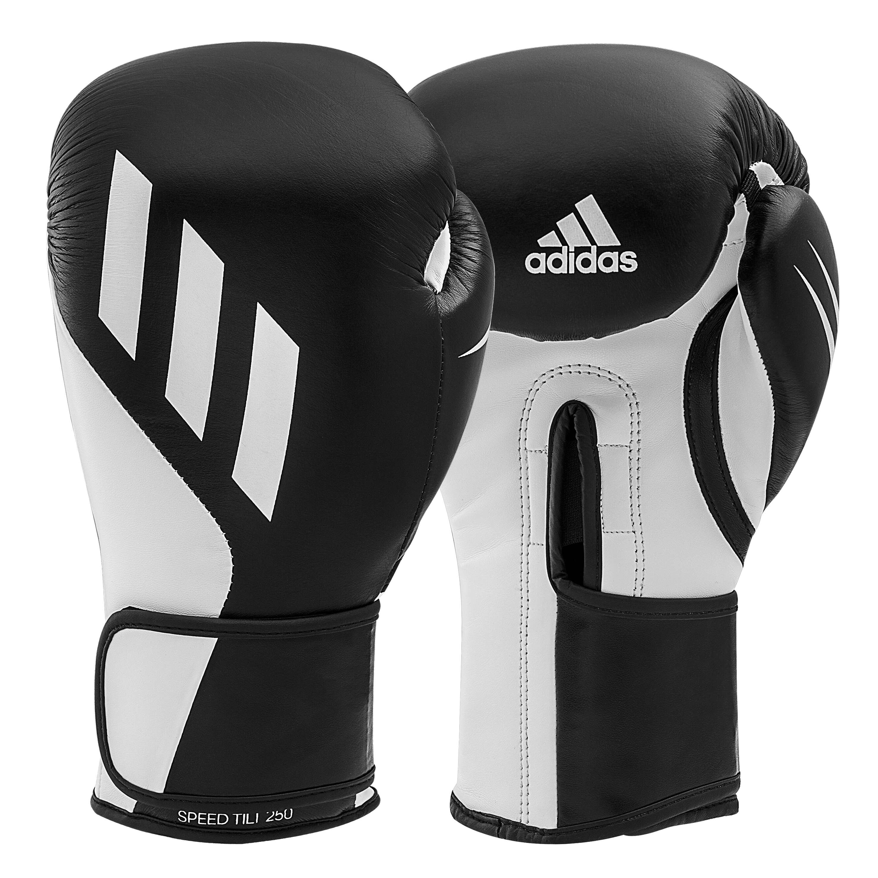 Adidas Boxhandschuhe „Speed Tilt 250“, 10 oz., Schwarz-Weiß