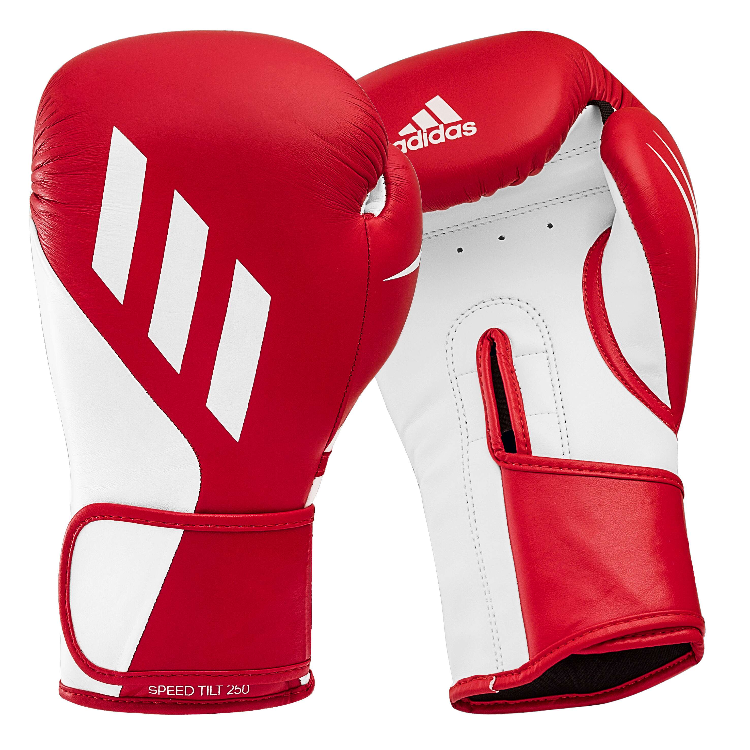 Adidas Boxhandschuhe „Speed Tilt 250“, 10 oz., Rot-Weiß