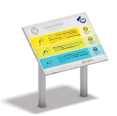 Playparc Info- und Hinweistafel „Oberkörpertrainer“