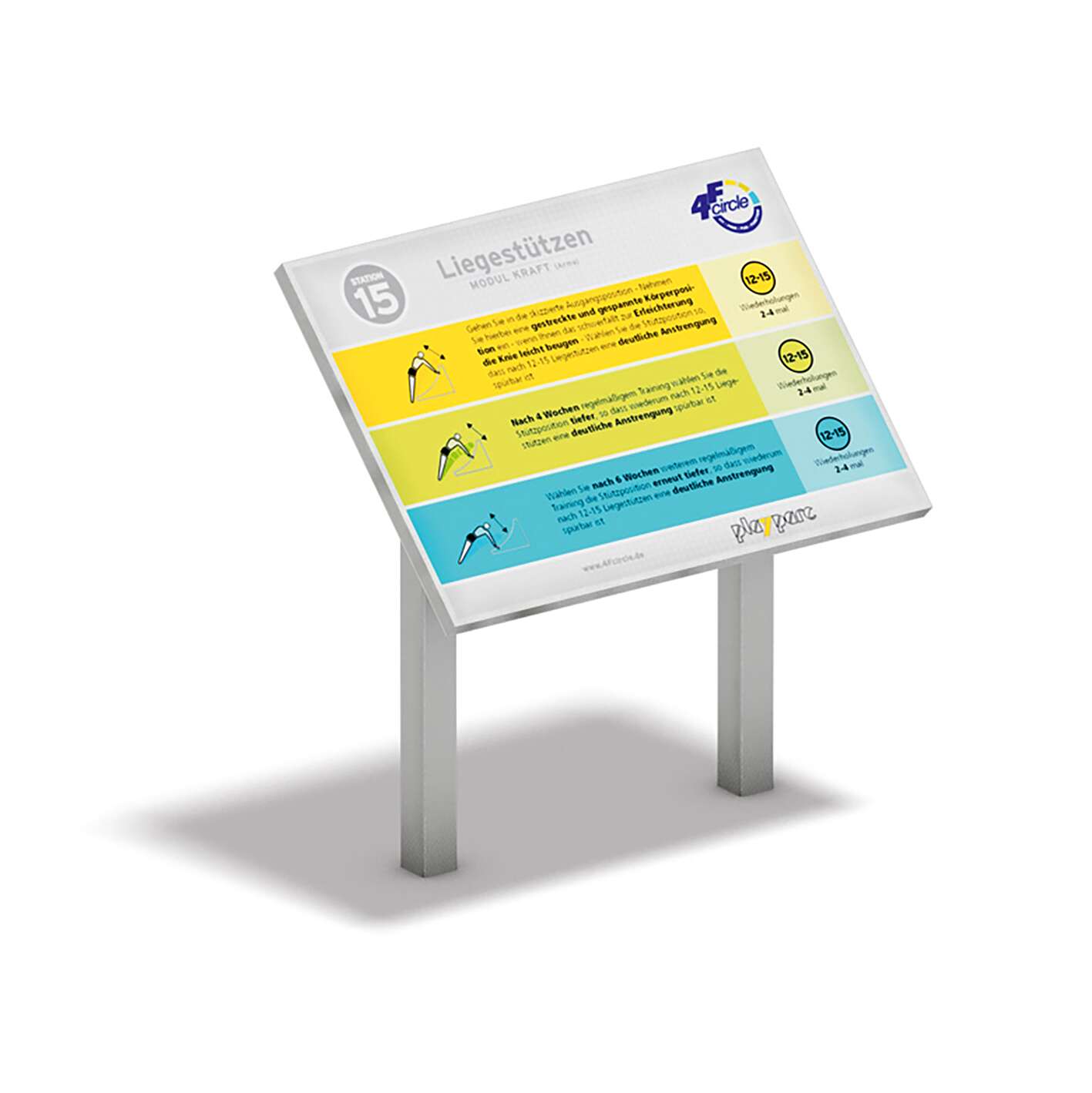 Playparc Info- und Hinweistafel für Calisthenics-Anlage „Allround“