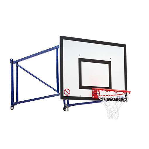 Sport-Thieme Basketball-Wandanlage „Schwenk-und höhenverstellbar“, Betonwand