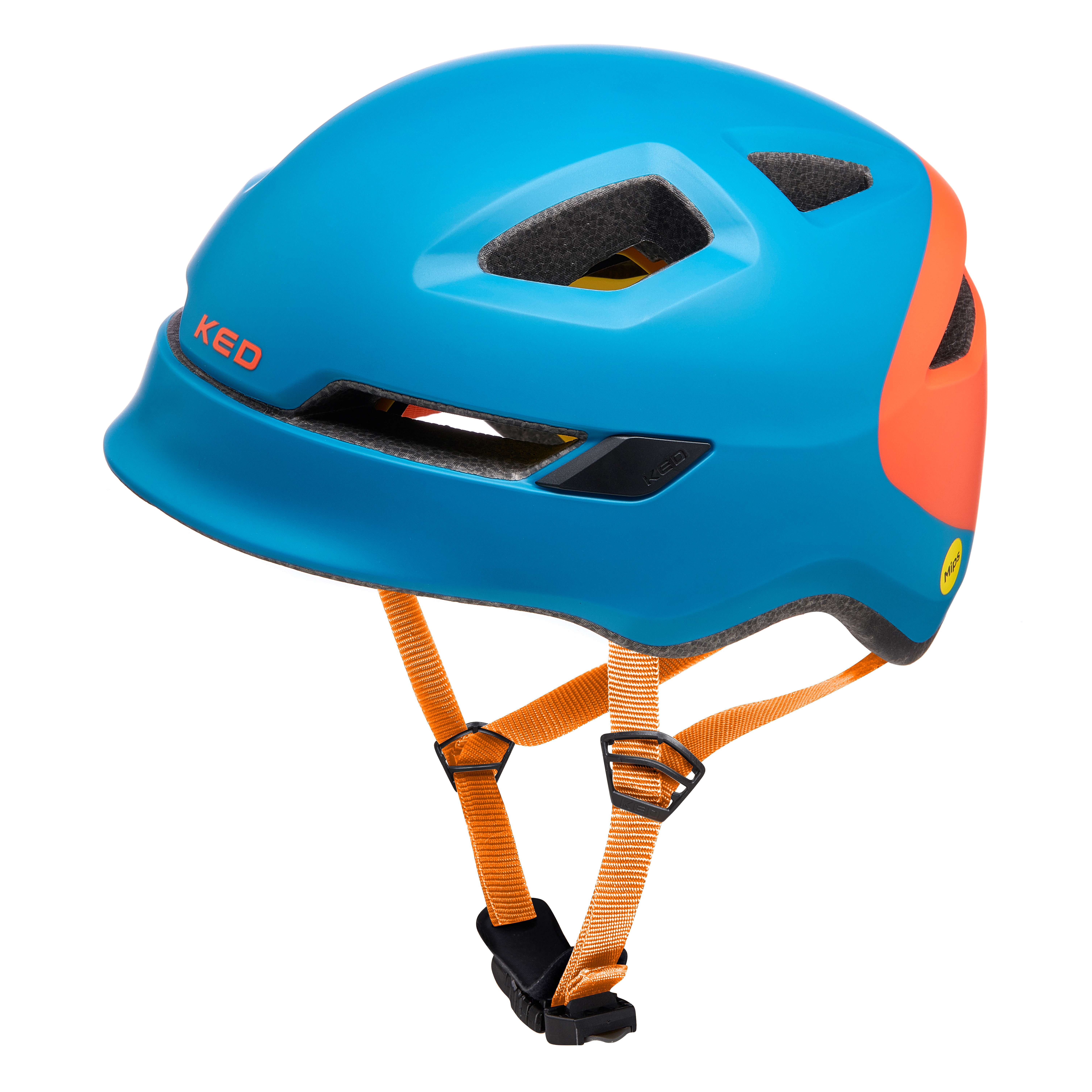 KED Fahrradhelm „Pop Petrol Orange“, Größe S