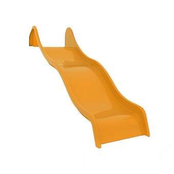 Bock- und Wellenrutsche „Wide“, 150 cm, Melonengelb
