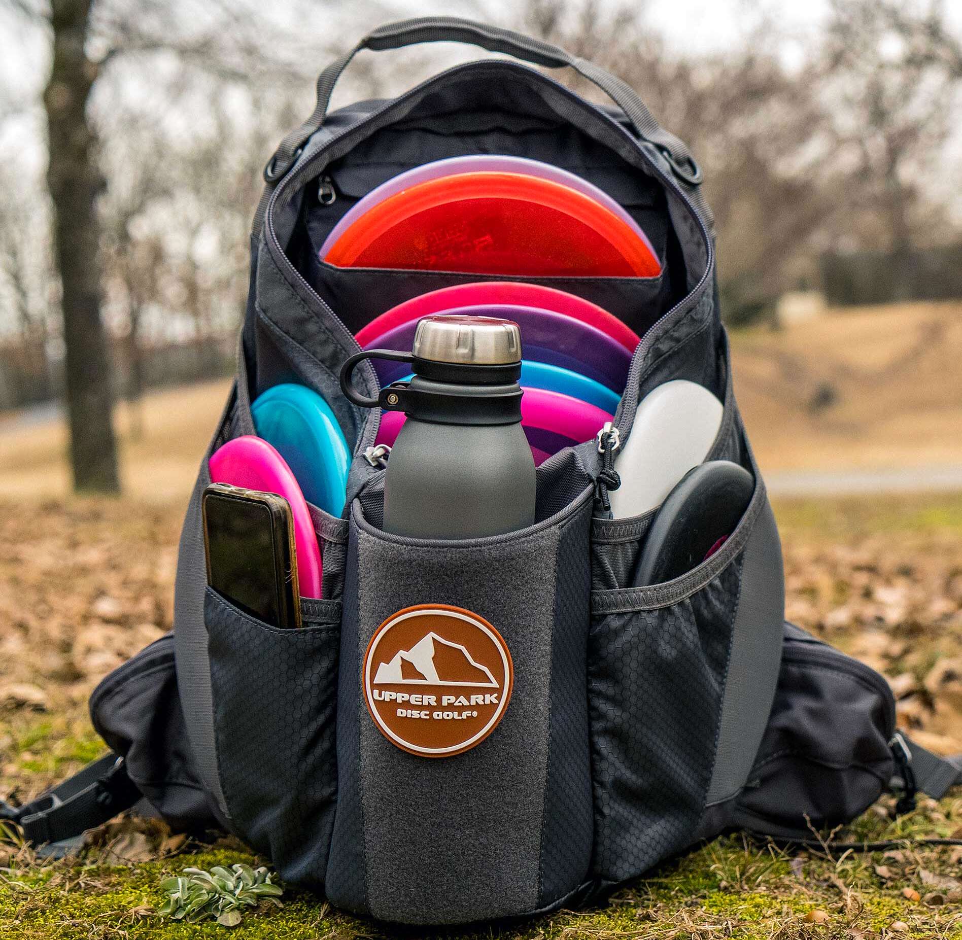Upper Park Disc Golf Discgolf-Rucksack „The Shift“, Graphite