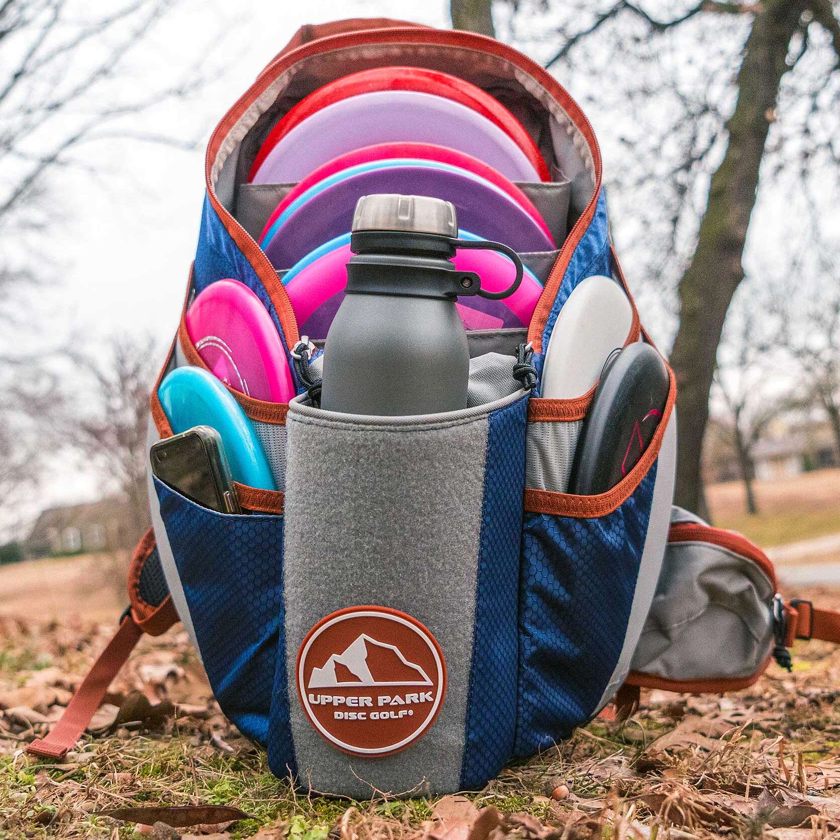 Upper Park Disc Golf Discgolf-Rucksack „The Shift“, Ocean Blue