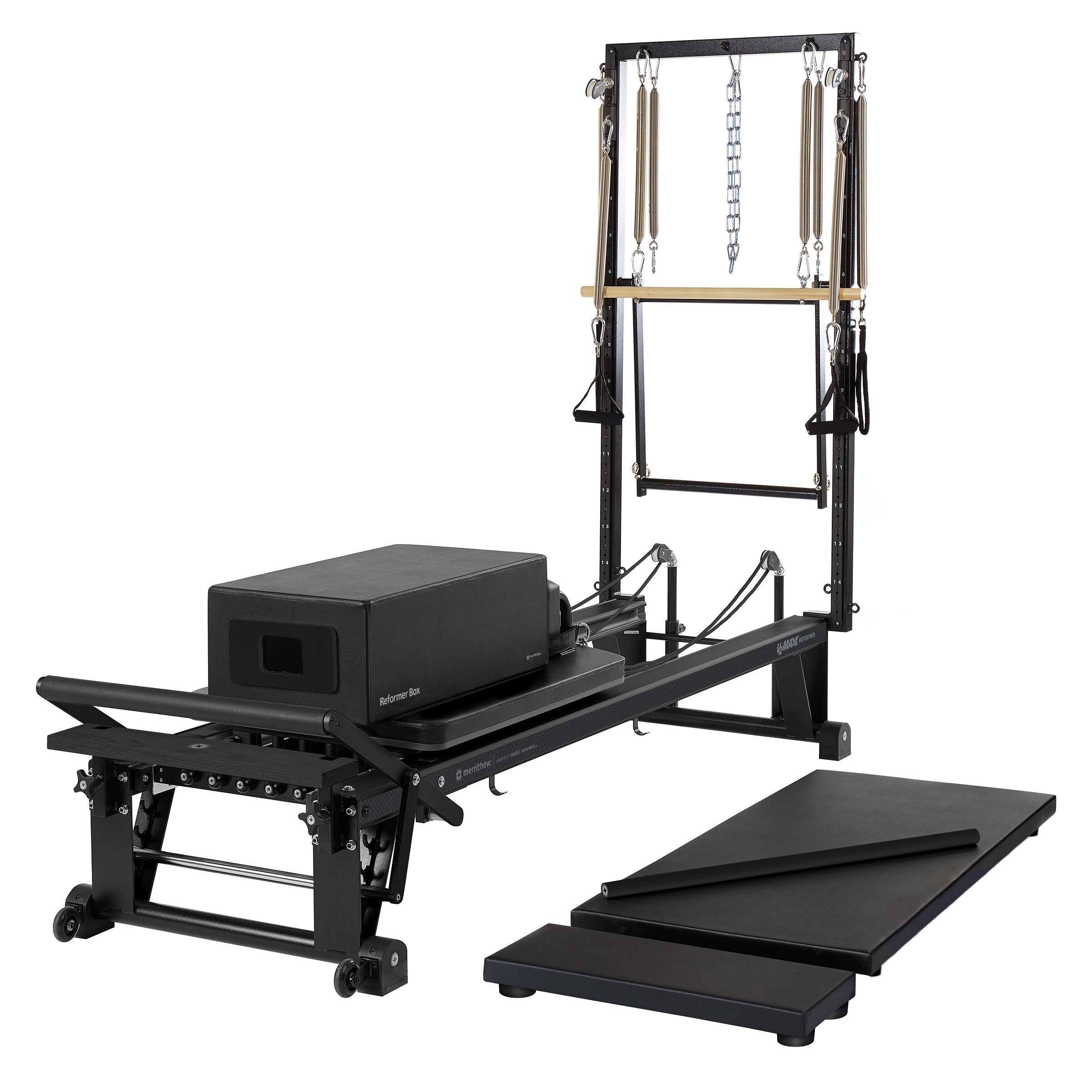 Merrithew Pilates-Reformer „V2 Max Plus“, Jet Black