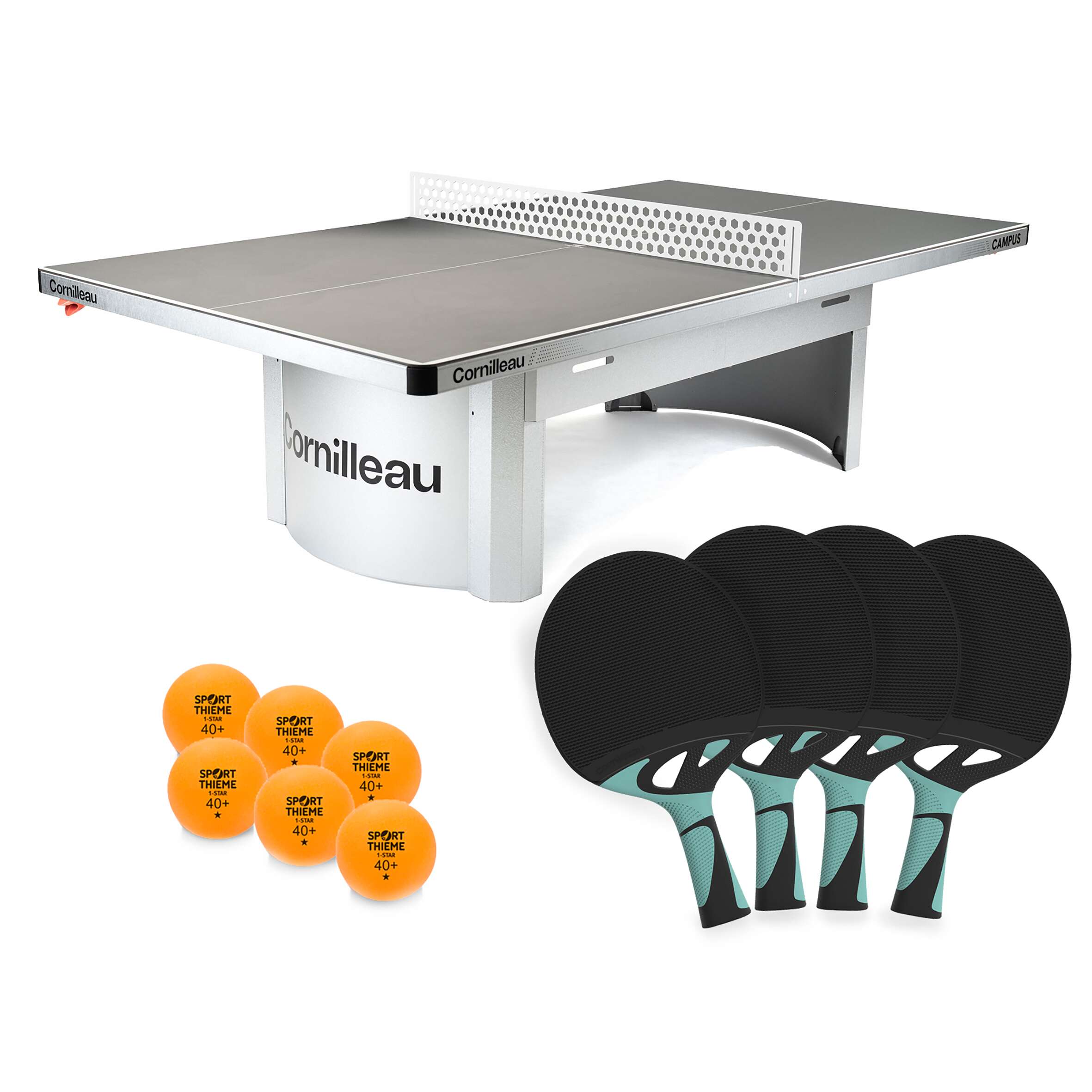 Cornilleau Tischtennis-Set „Pro 510 Outdoor“, Blau