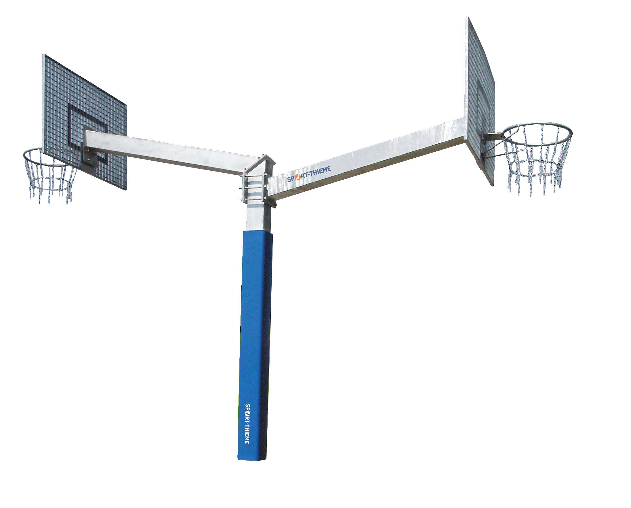 Sport-Thieme Basketballanlage „Fair Play Duo 2.0“, Korb „Outdoor“, Zielbrett: Gittergewebe