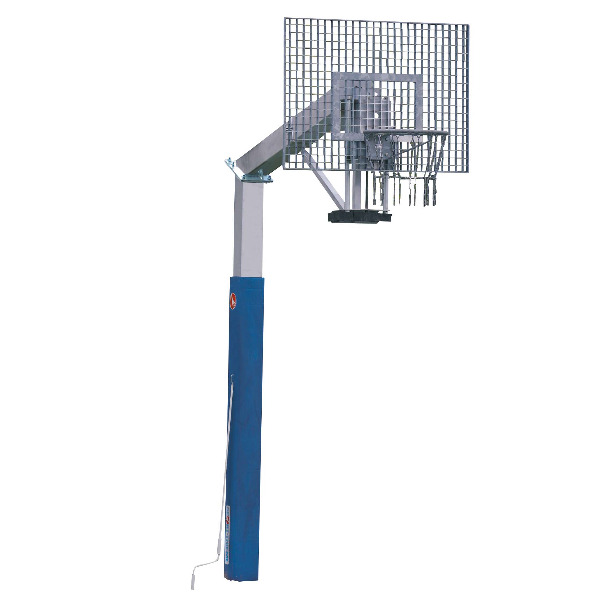 Sport-Thieme Basketballanlage „Fair Play Silent 2.0“ mit Höhenverstellung, Korb „Outdoor“, 120×90 cm