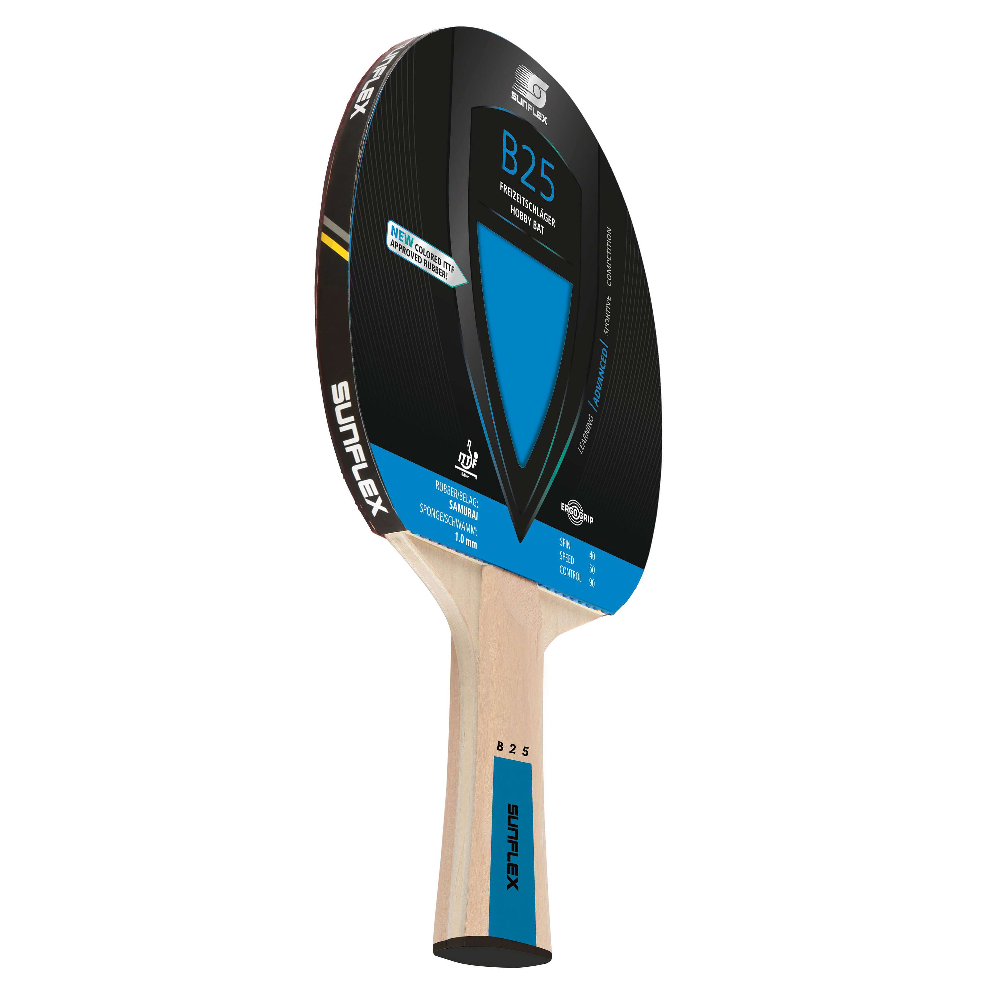 Sunflex Tischtennisschläger „Color Comp B25“, Blau