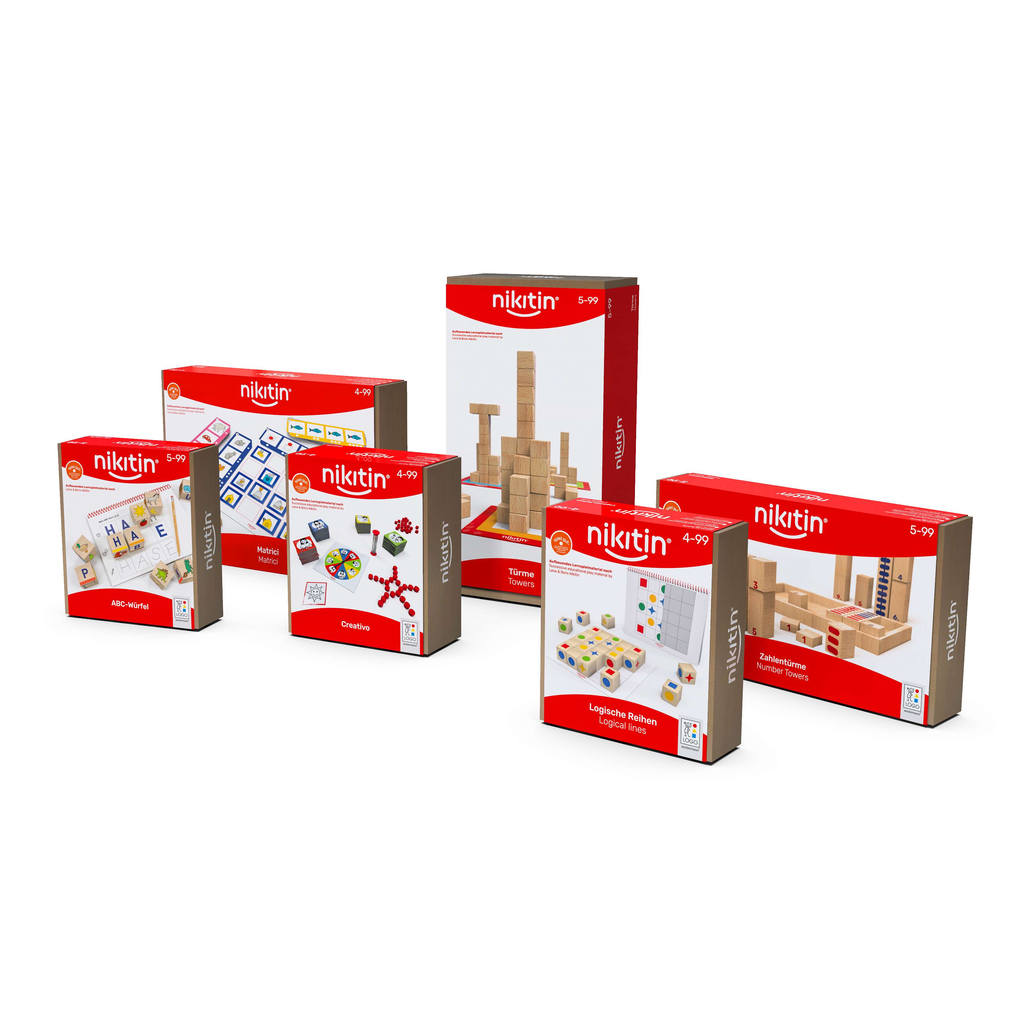 Nikitin Lernspiele-Set „Frühförderpaket N6-N11“