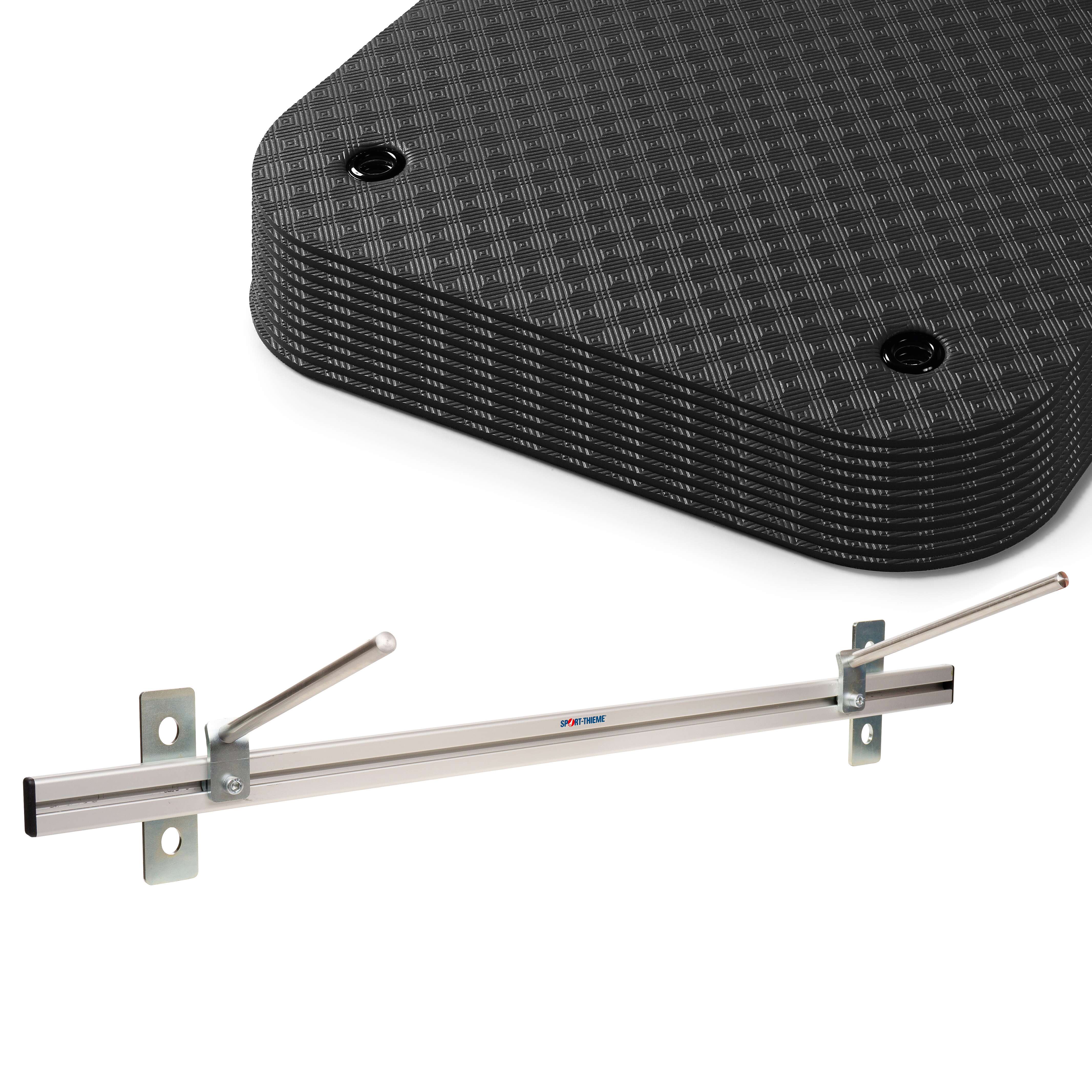 Sport-Thieme Gymnastikmatten-Set „Komfort“, Schwarz