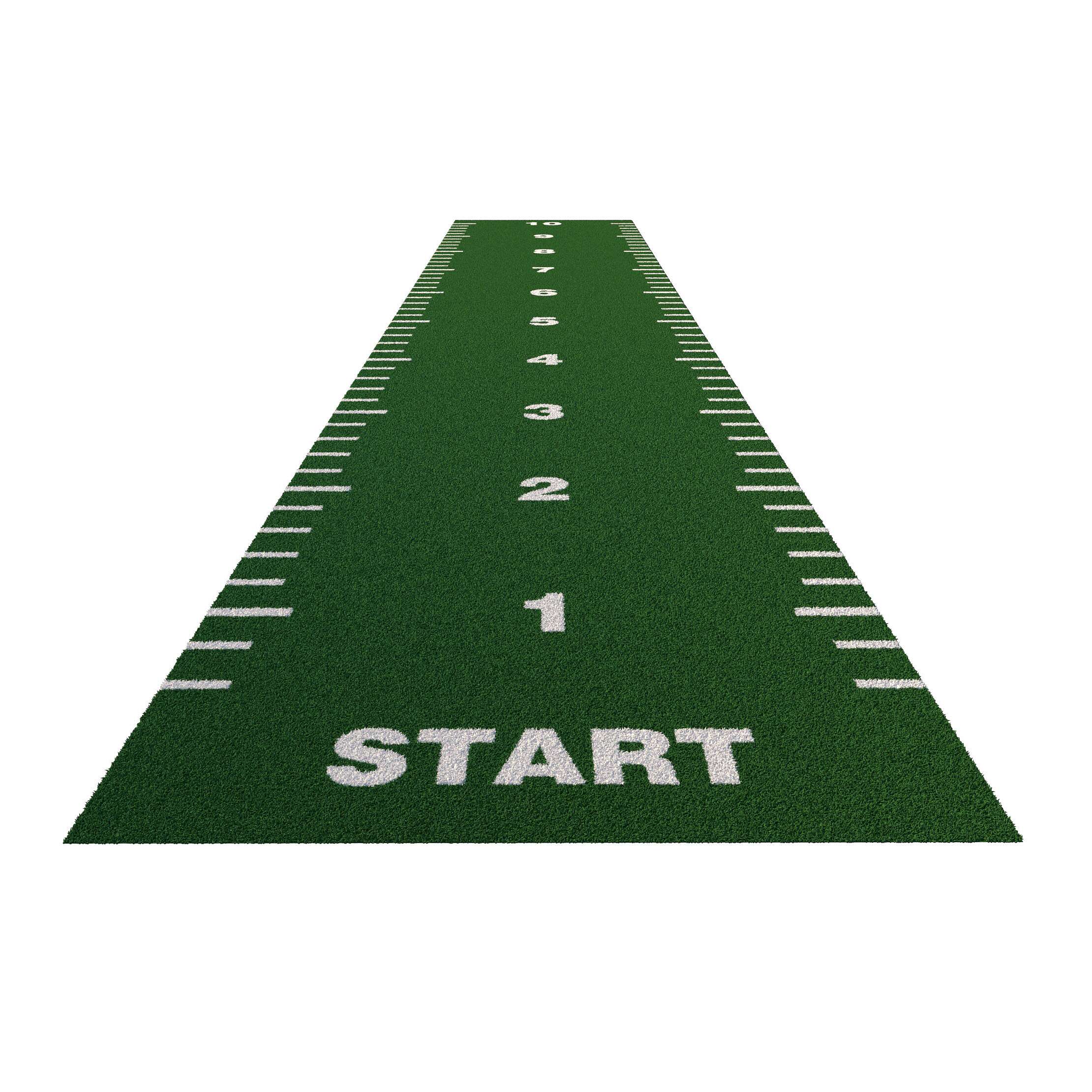 Sport-Thieme Sprintbahn „Essential“, Grün, 10,00×2,00 m