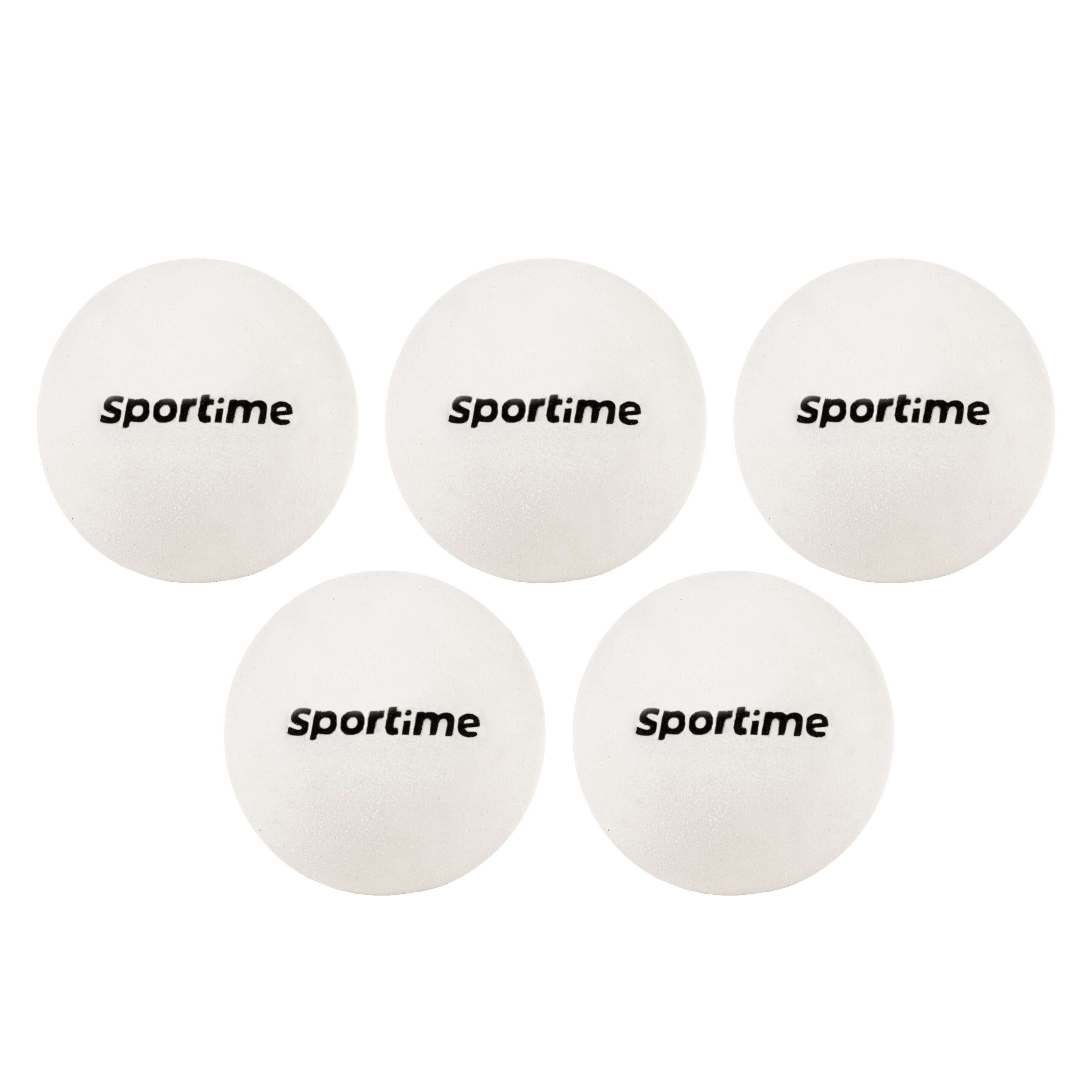 Sportime Kickerbälle-Set „Guardian“, 5 Stück Weiß
