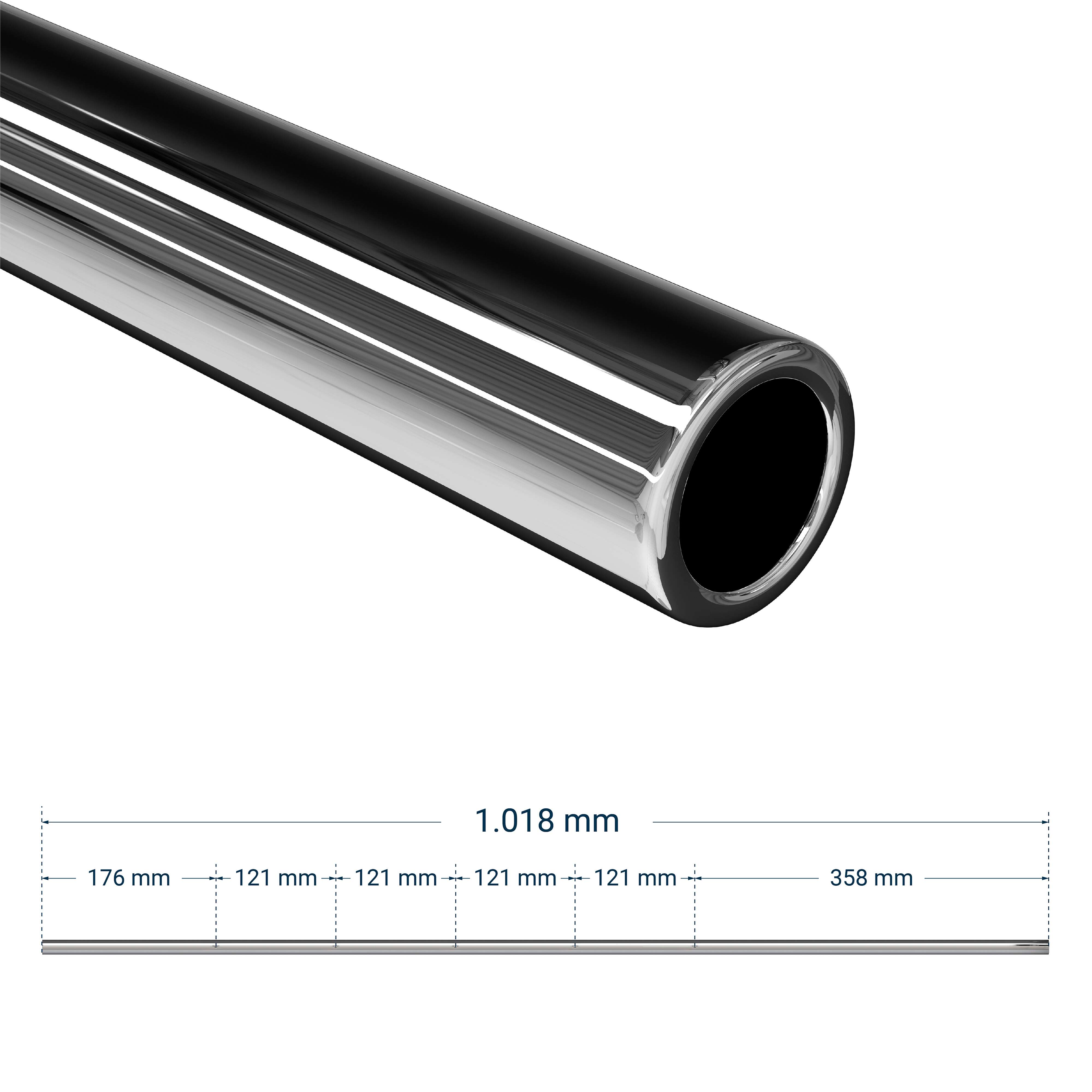 Sportime Kickerstange für Tischkicker „Arena“, 5 Figuren