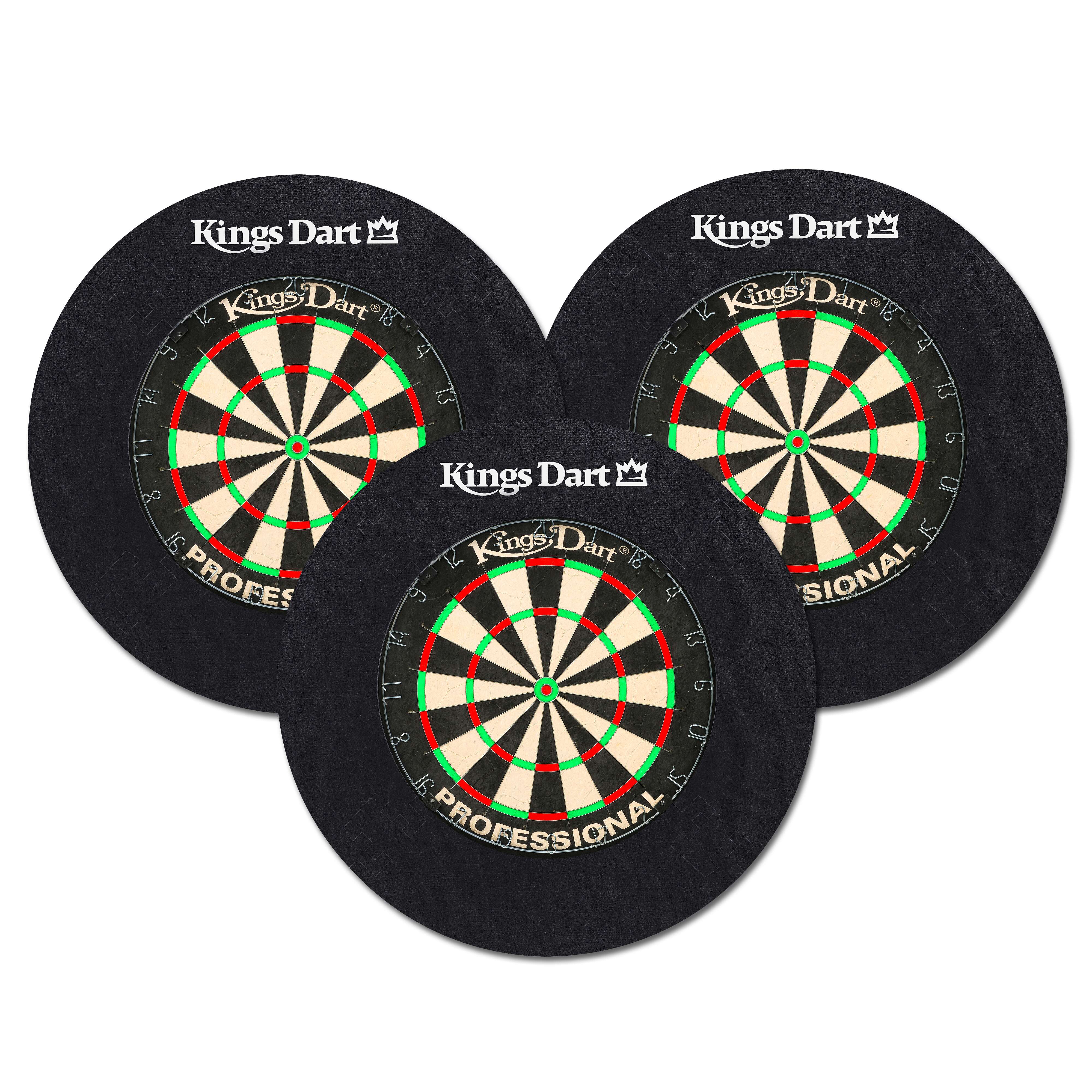 Kings Dart Dart-Set „Dartscheiben mit Auffangfeld“