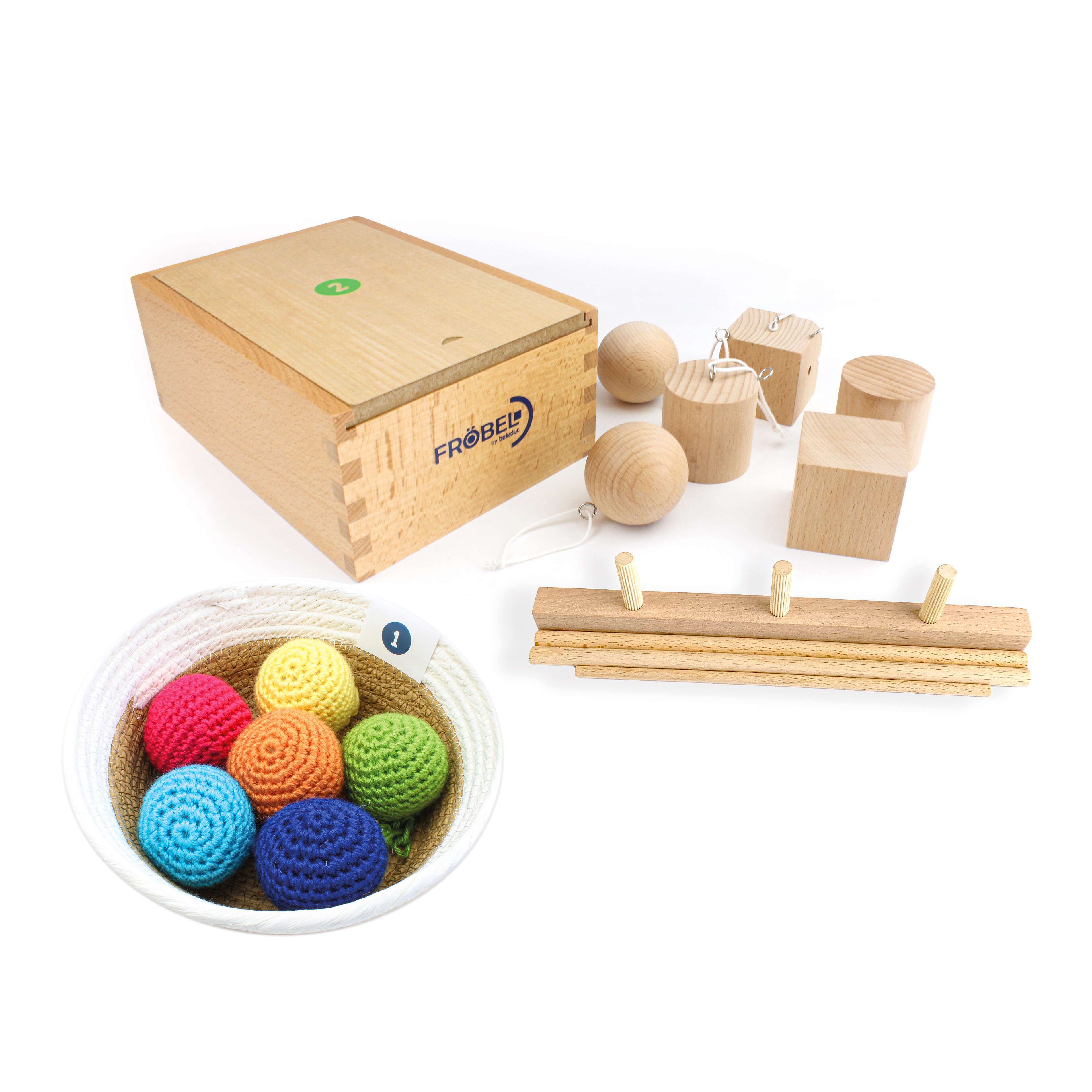 Beleduc Lernspiele-Set „Fröbelbausatz 1“