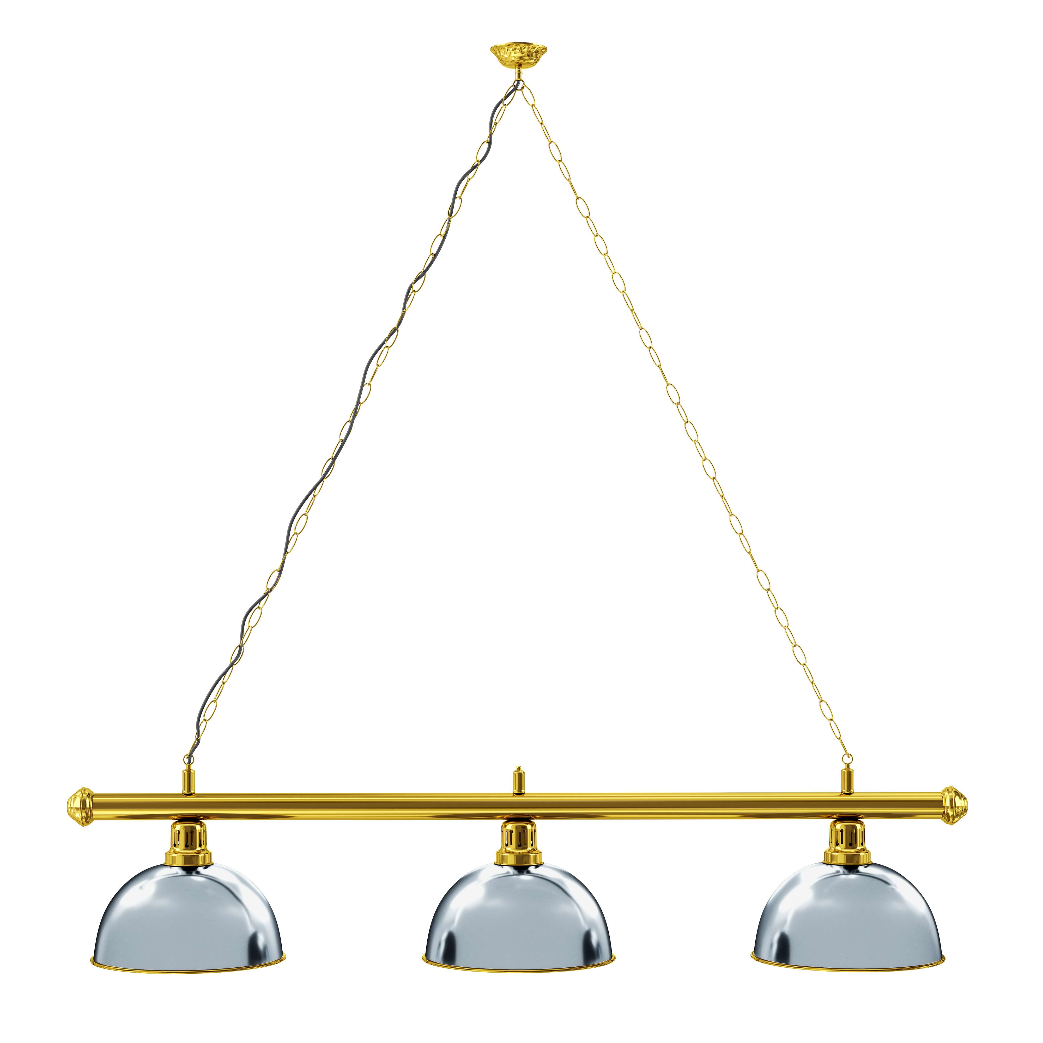 Sportime Billardlampe „Casino Messing“, Silber