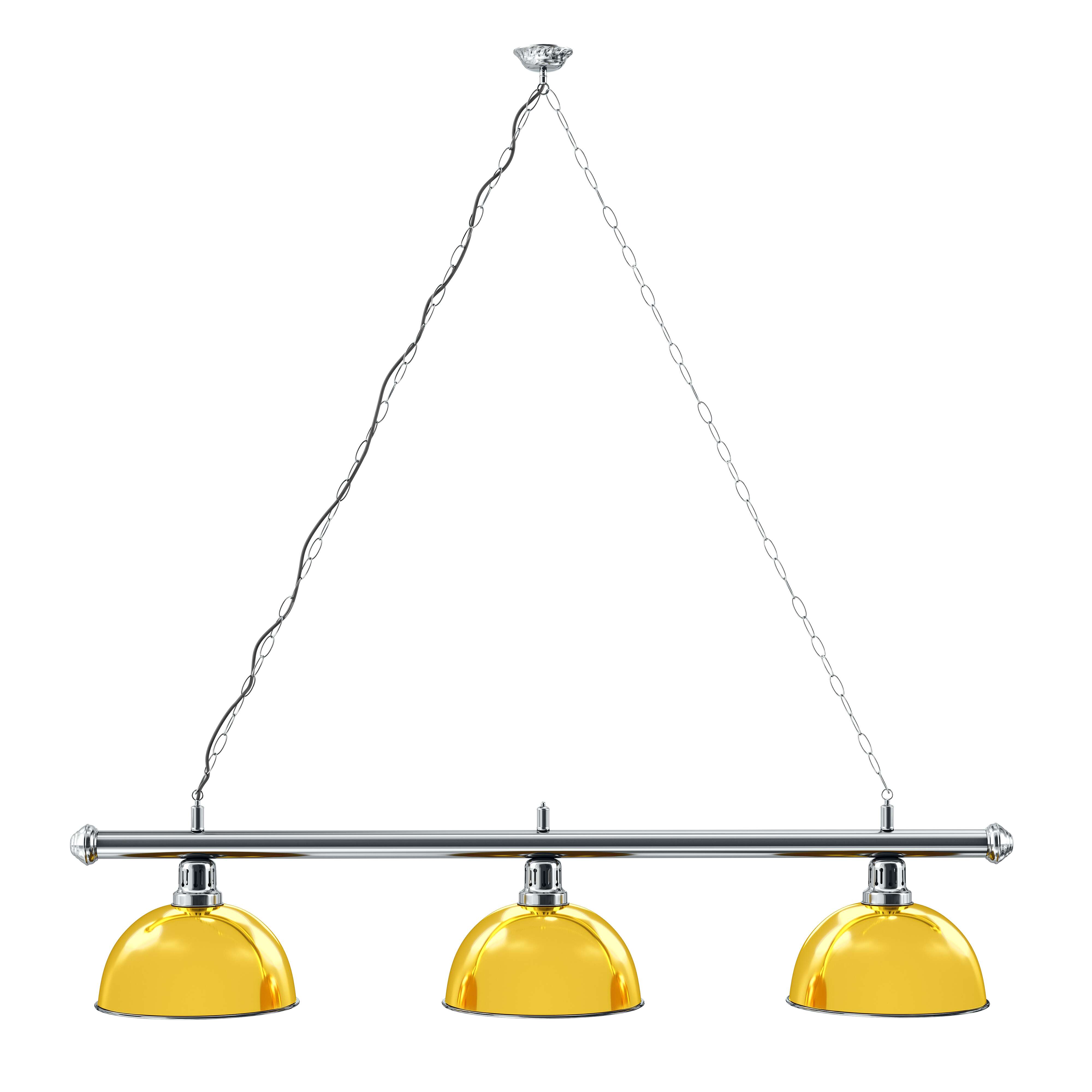 Sportime Billardlampe „Casino Chrome“, Gold