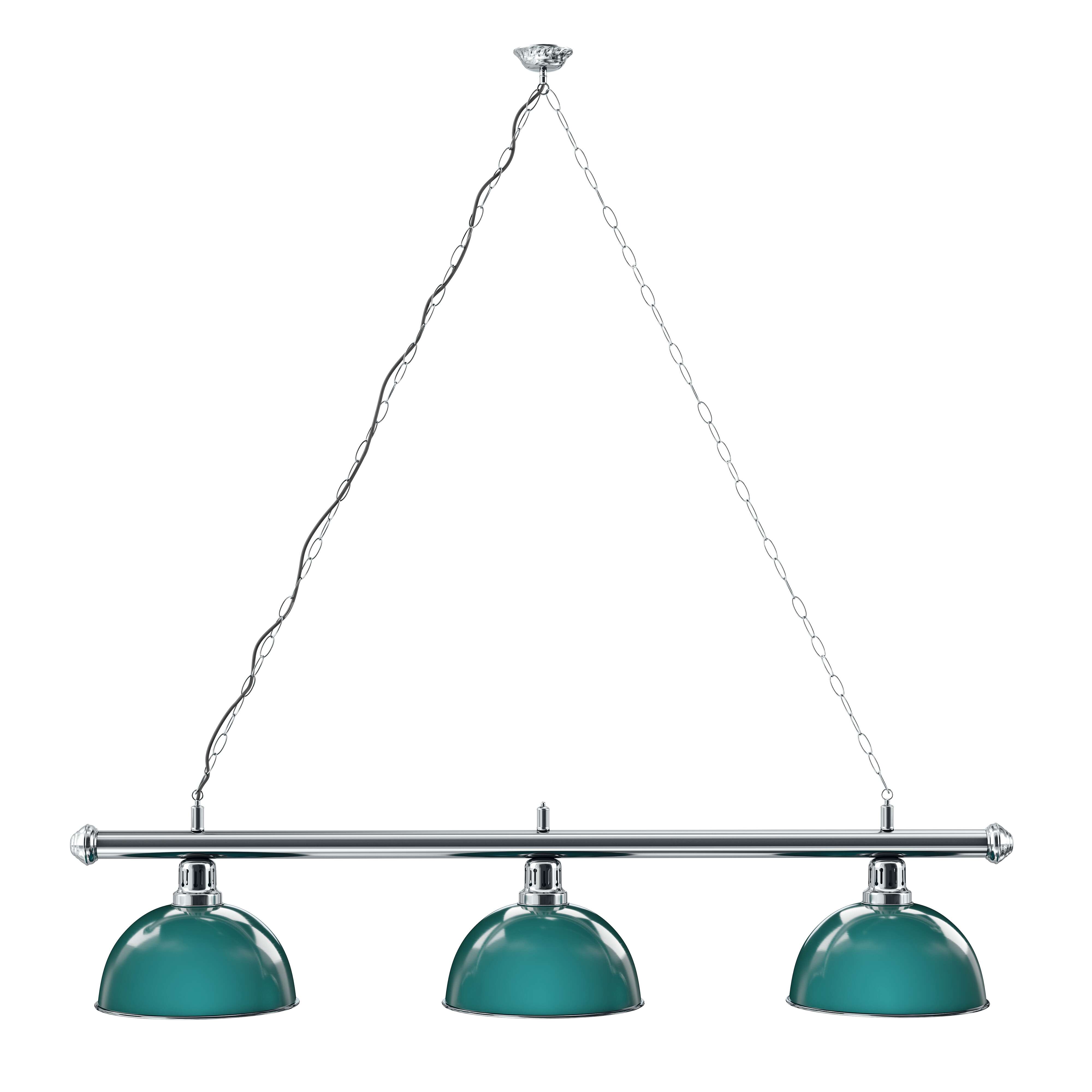 Sportime Billardlampe „Casino Chrome“, Grün