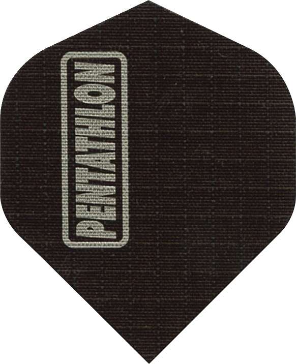 Pentathlon Dart Flights „Stoff“, Schwarz