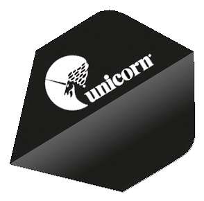 Unicorn Dart Flights Plus „Super Maestro 125“, Schwarz