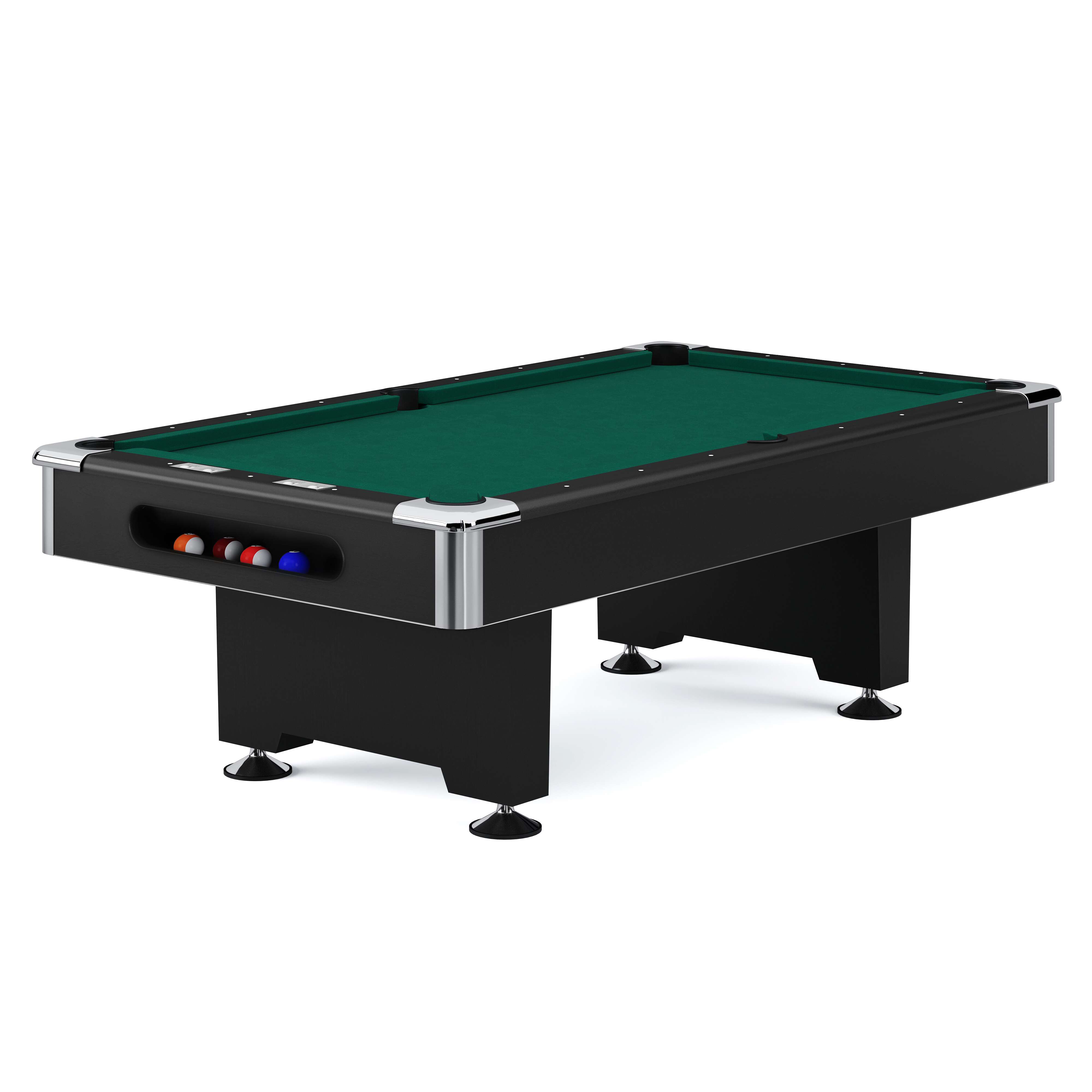 Automaten Hoffmann Billardtisch „Club Pro III“, Anti-Fleck, Grün, 9 ft (Spielfeld 254×127 cm)