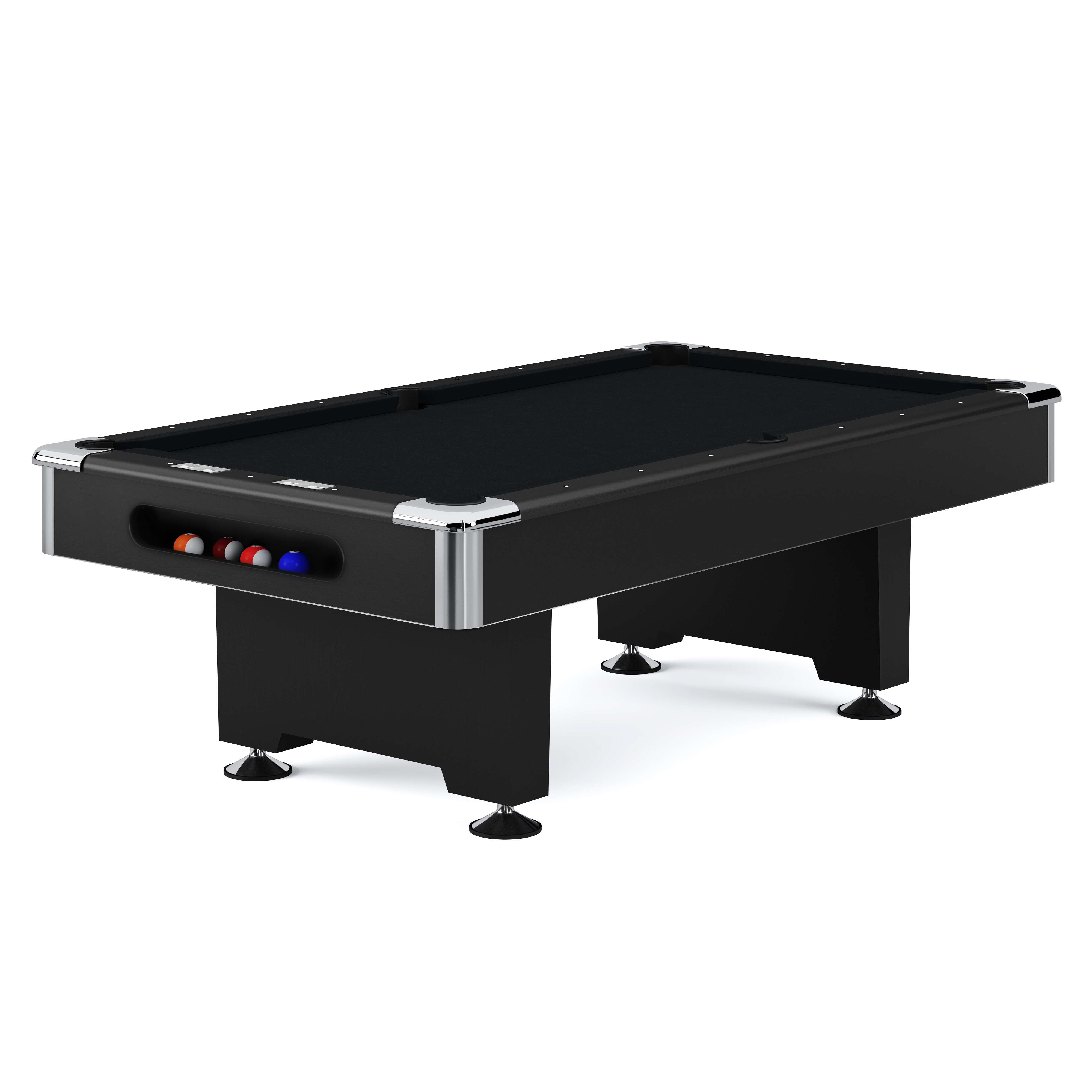 Automaten Hoffmann Billardtisch „Club Pro III“, Simonis 860, Black, 8 ft (Spielfeld 224×112 cm)